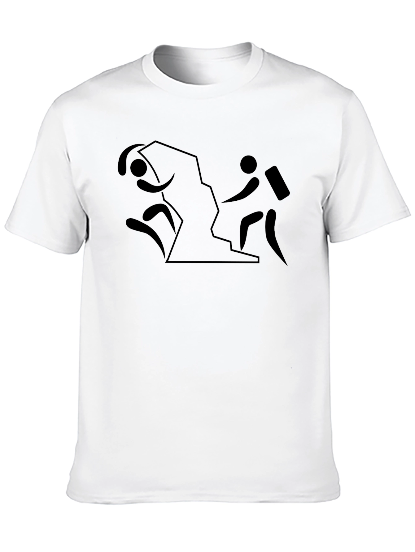 Black Hiking Adventure Tee - Black Cotton Shirt view 10