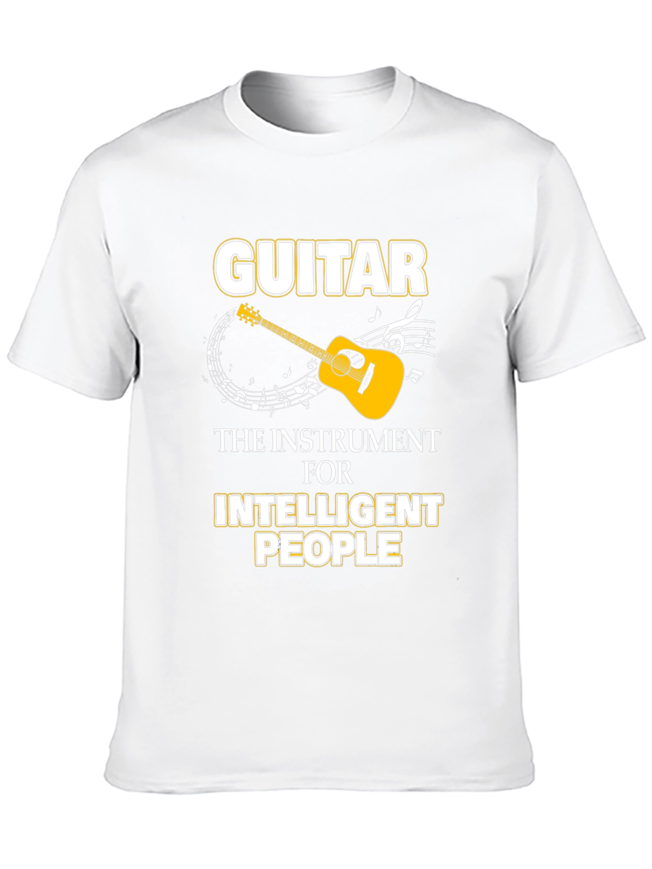 Black Guitar Intelligent People Black T-Shirt view 10