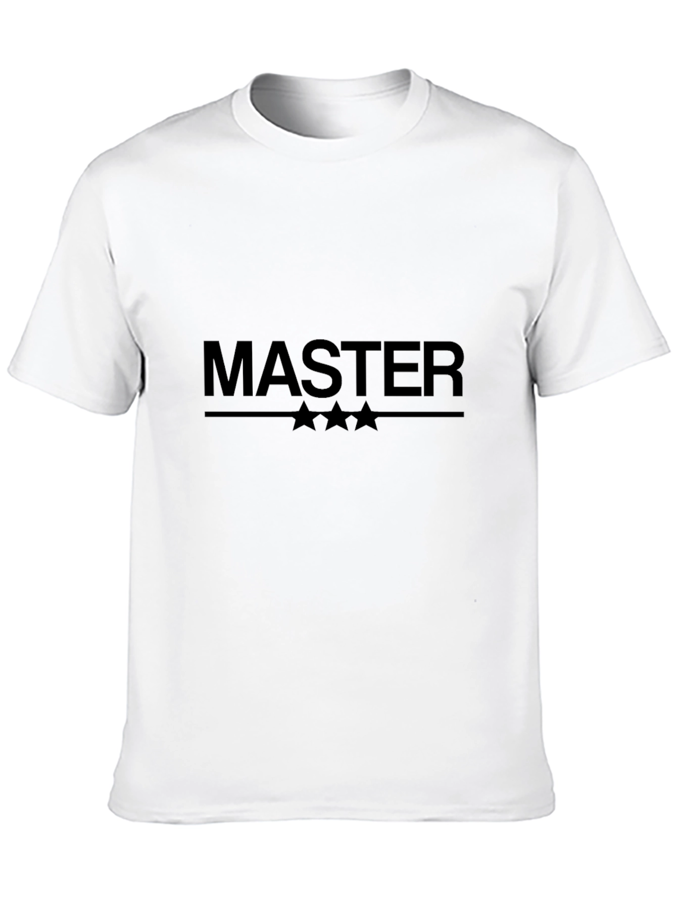 Black Master Graphic Tee - Stylish Black Cotton Blend view 10
