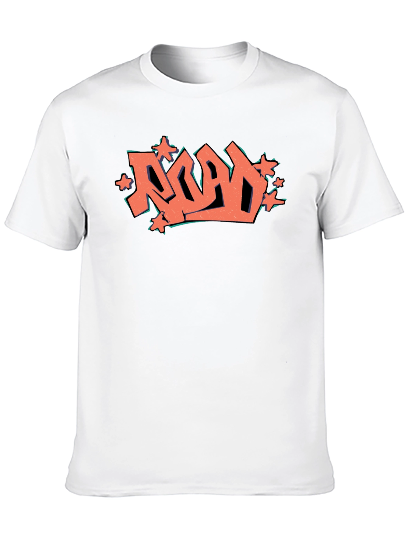 Black Road Graffiti Graphic Black T-Shirt view 10