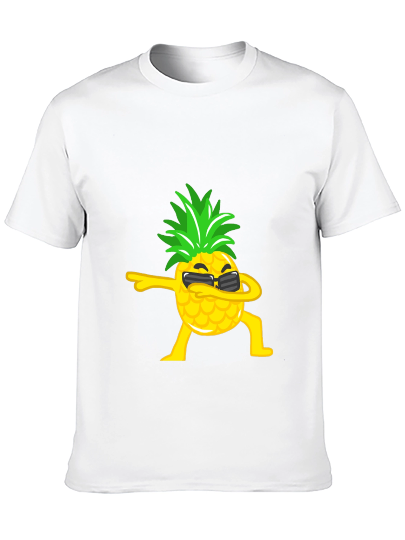 Black Dabbing Pineapple Graphic Tee - Black T-Shirt view 10
