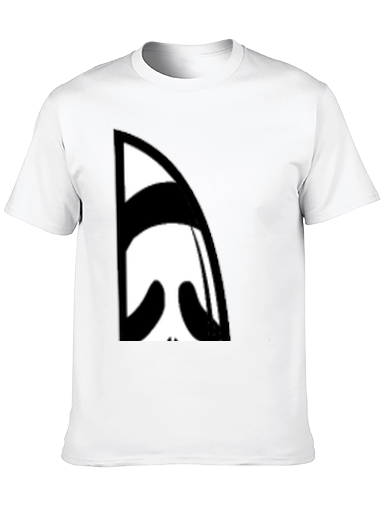 Black Abstract Face Graphic Black T-Shirt view 10