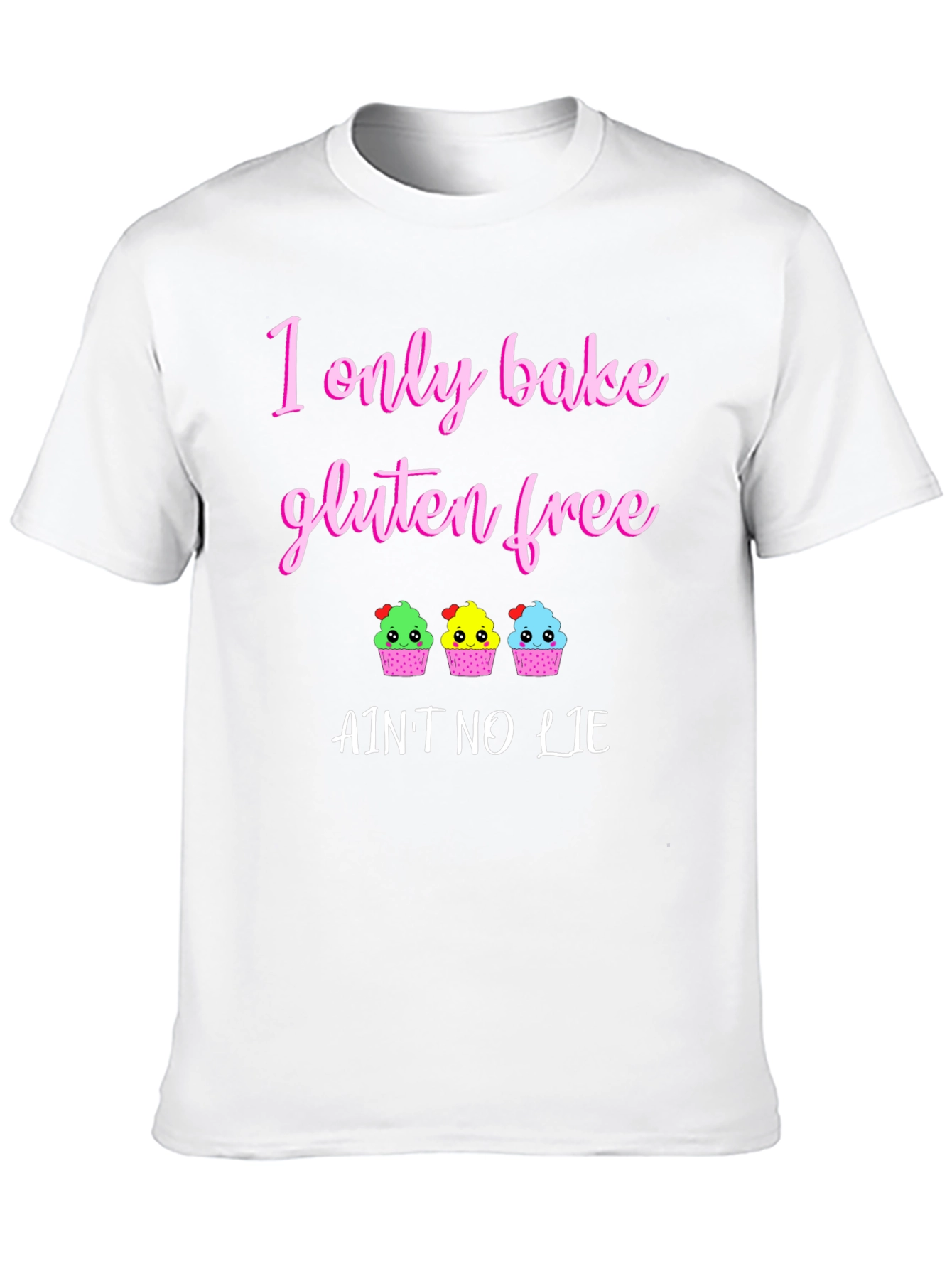 Black Gluten Free Baking T-Shirt - "Ain't No Lie" view 10