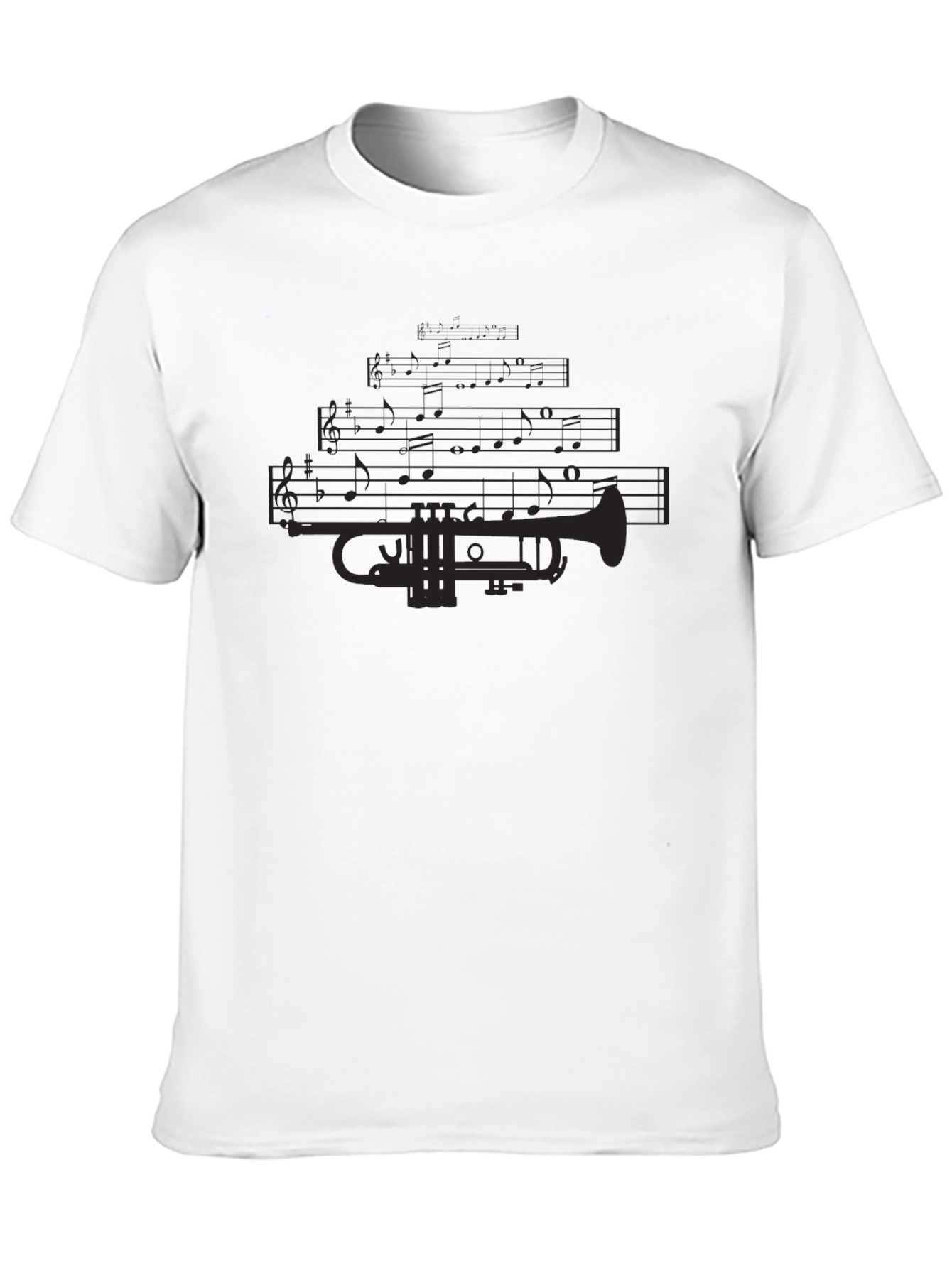 Black Trumpet Music T-Shirt view 10