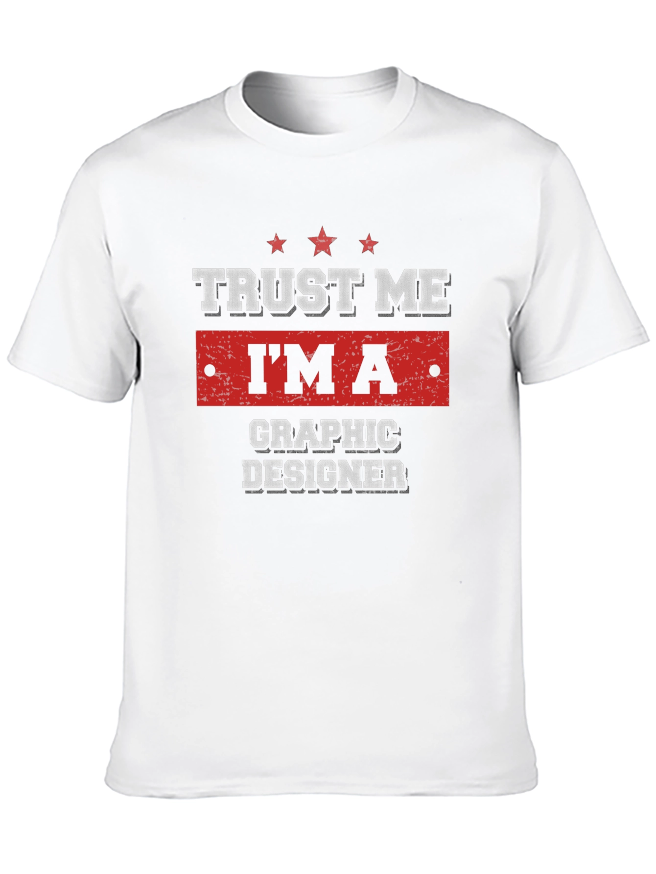 Black Trust Me I'm A Graphic Designer Black T-Shirt view 10