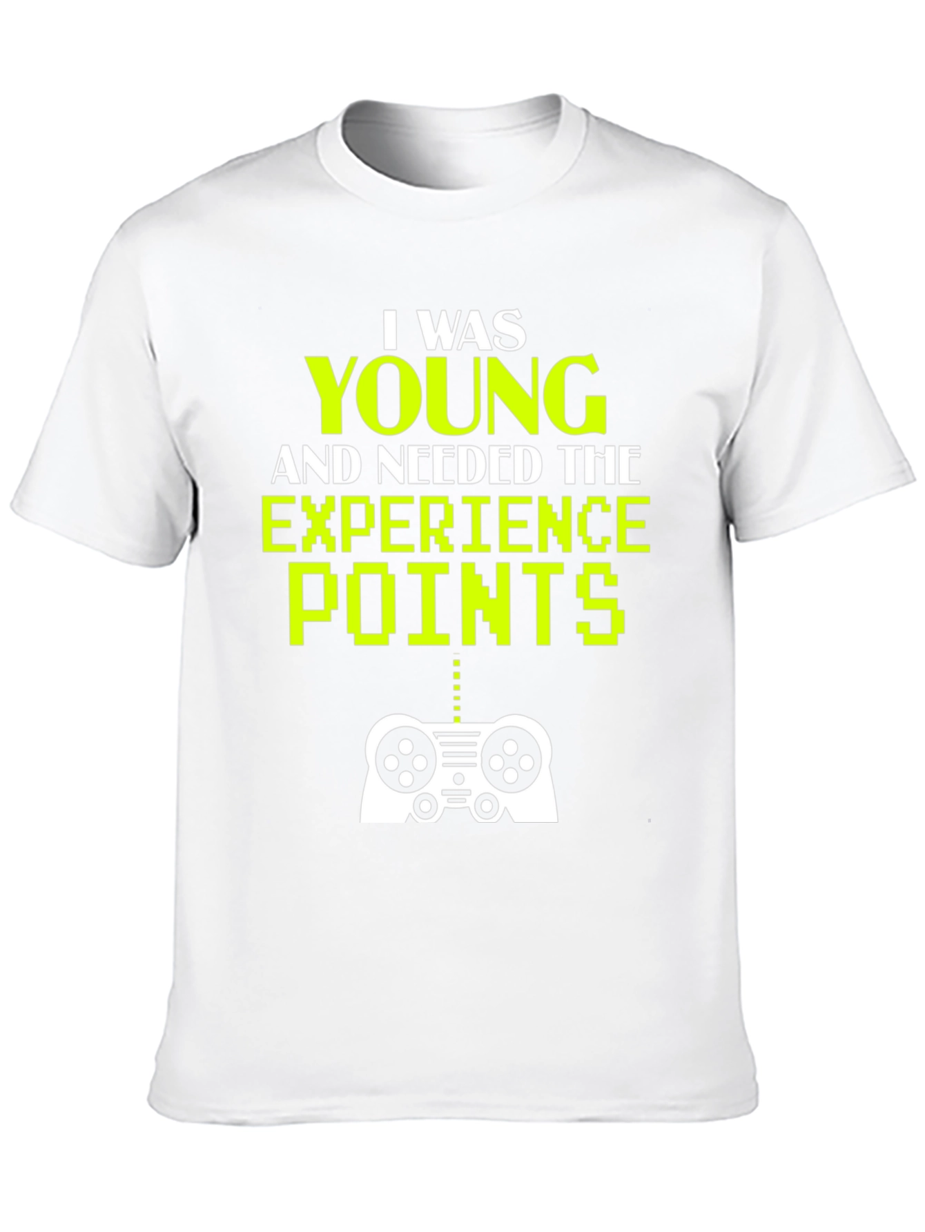 Black Gaming T-Shirt - I Was Young and Needed XP view 10