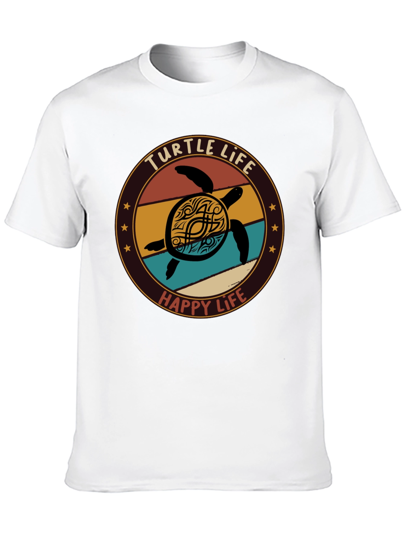 Black Turtle Life T-Shirt - Happy Life Tee view 10
