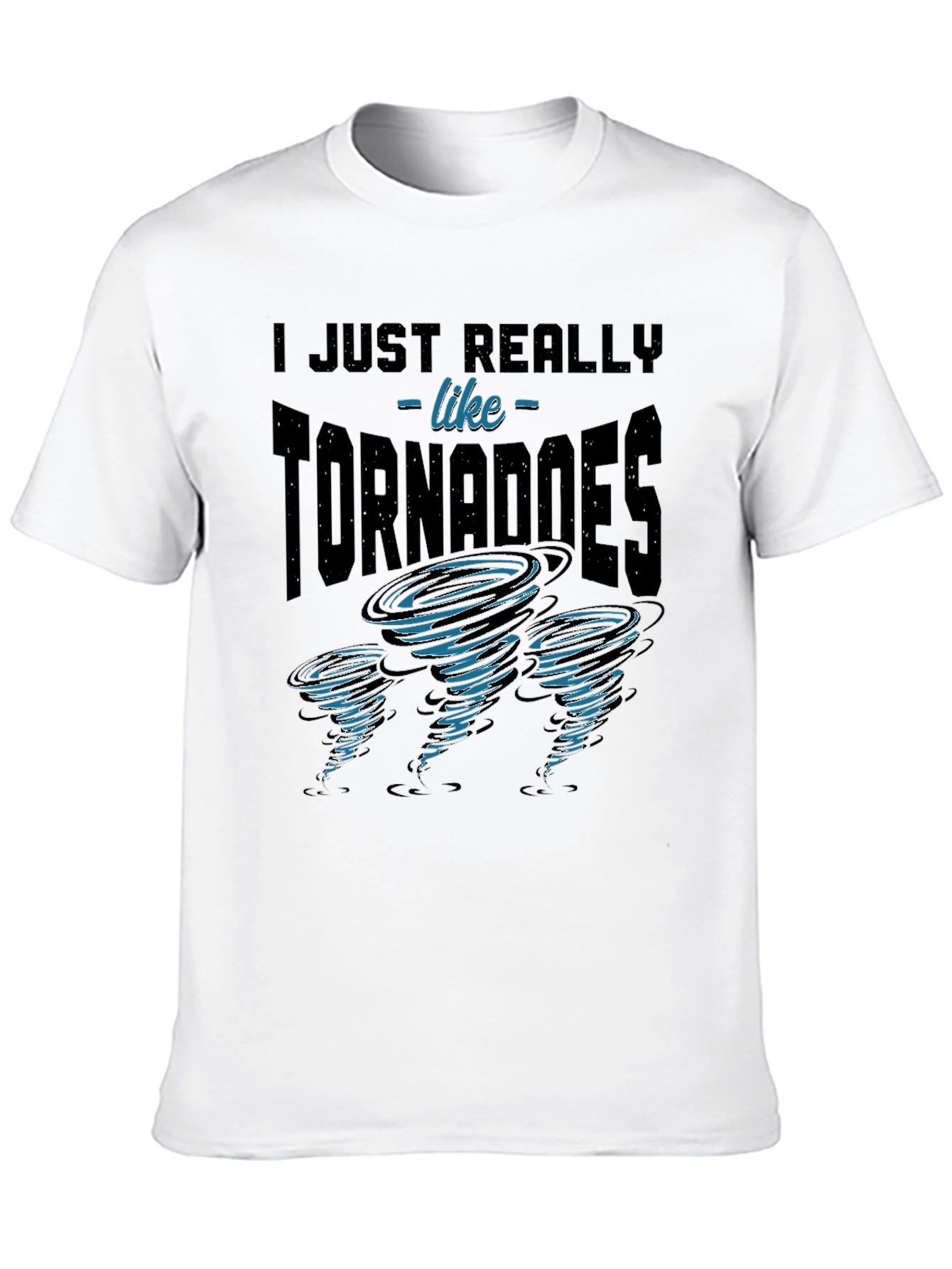 Black Tornado Enthusiast Graphic Tee - I Just Really Like Tornadoes view 10