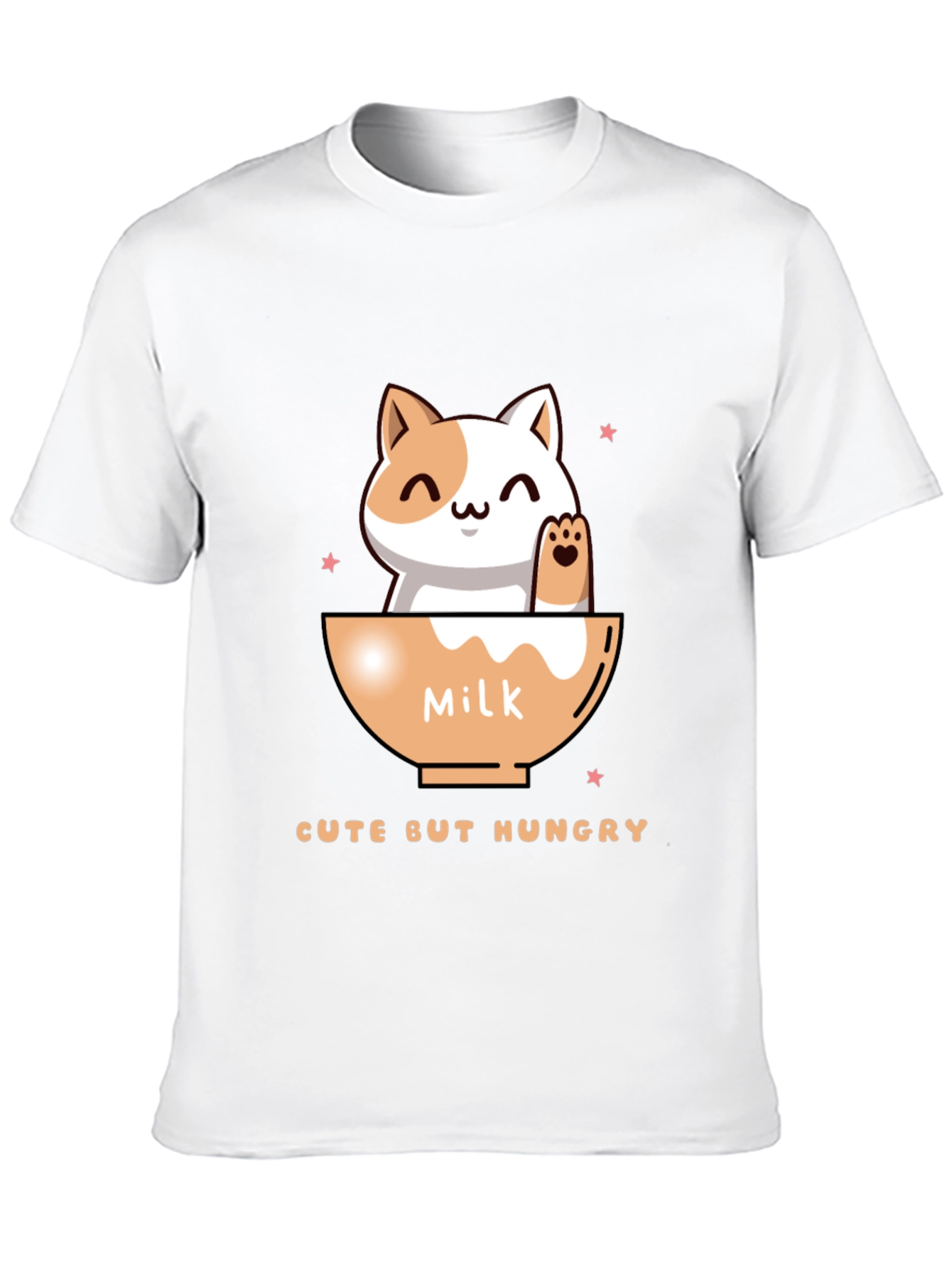 Black Cute But Hungry Cat Graphic Tee view 10