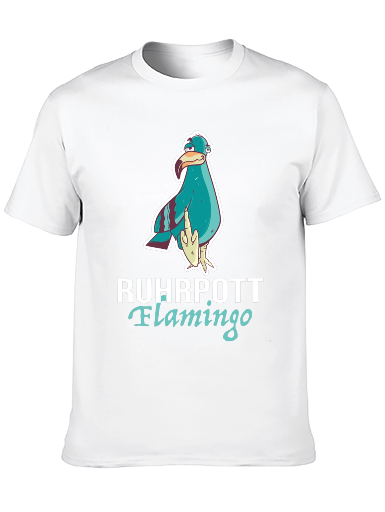 Black Ruhrpott Flamingo Graphic Tee view 10