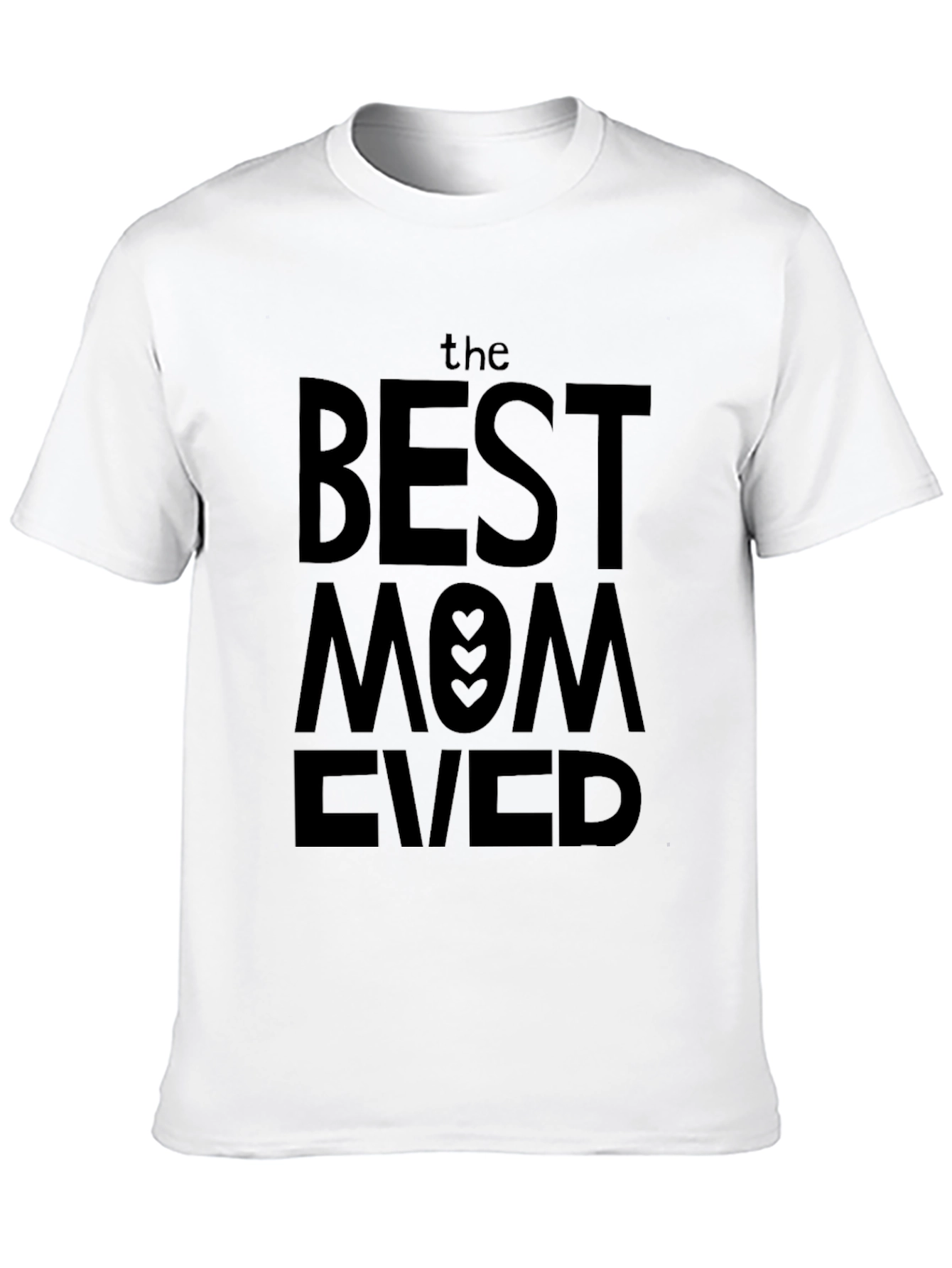 Black Best Mom Ever T-Shirt - Black view 10