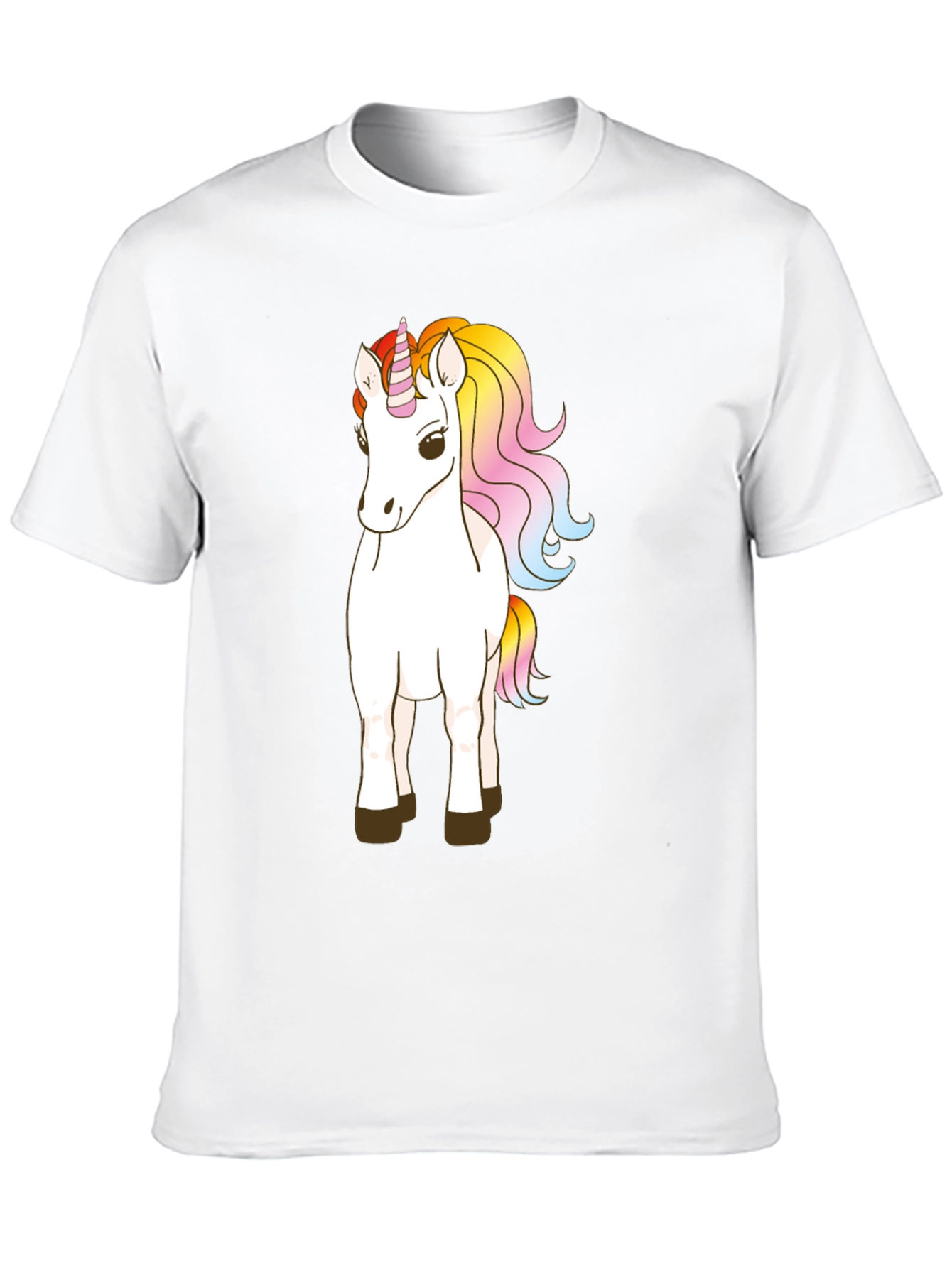 Black Unicorn Graphic Tee - Black Cotton Blend Comfort view 10