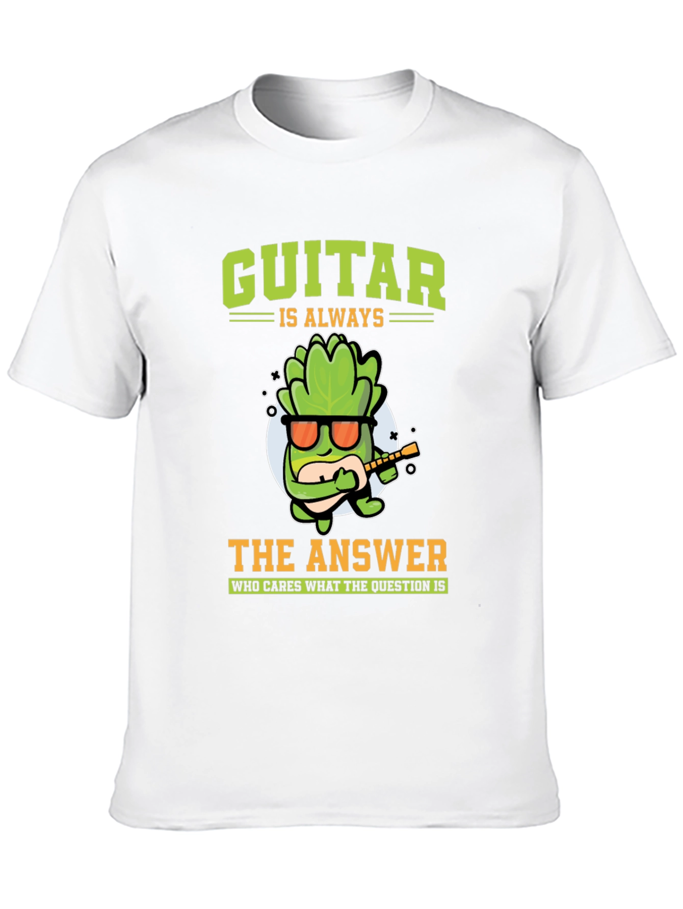 Black Guitar Is Always The Answer Graphic T-Shirt view 10