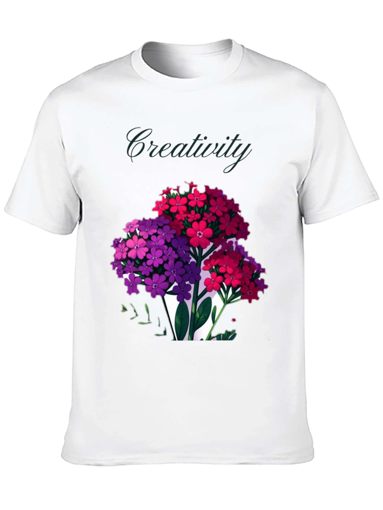 Black Creativity Blooms Graphic T-Shirt view 10