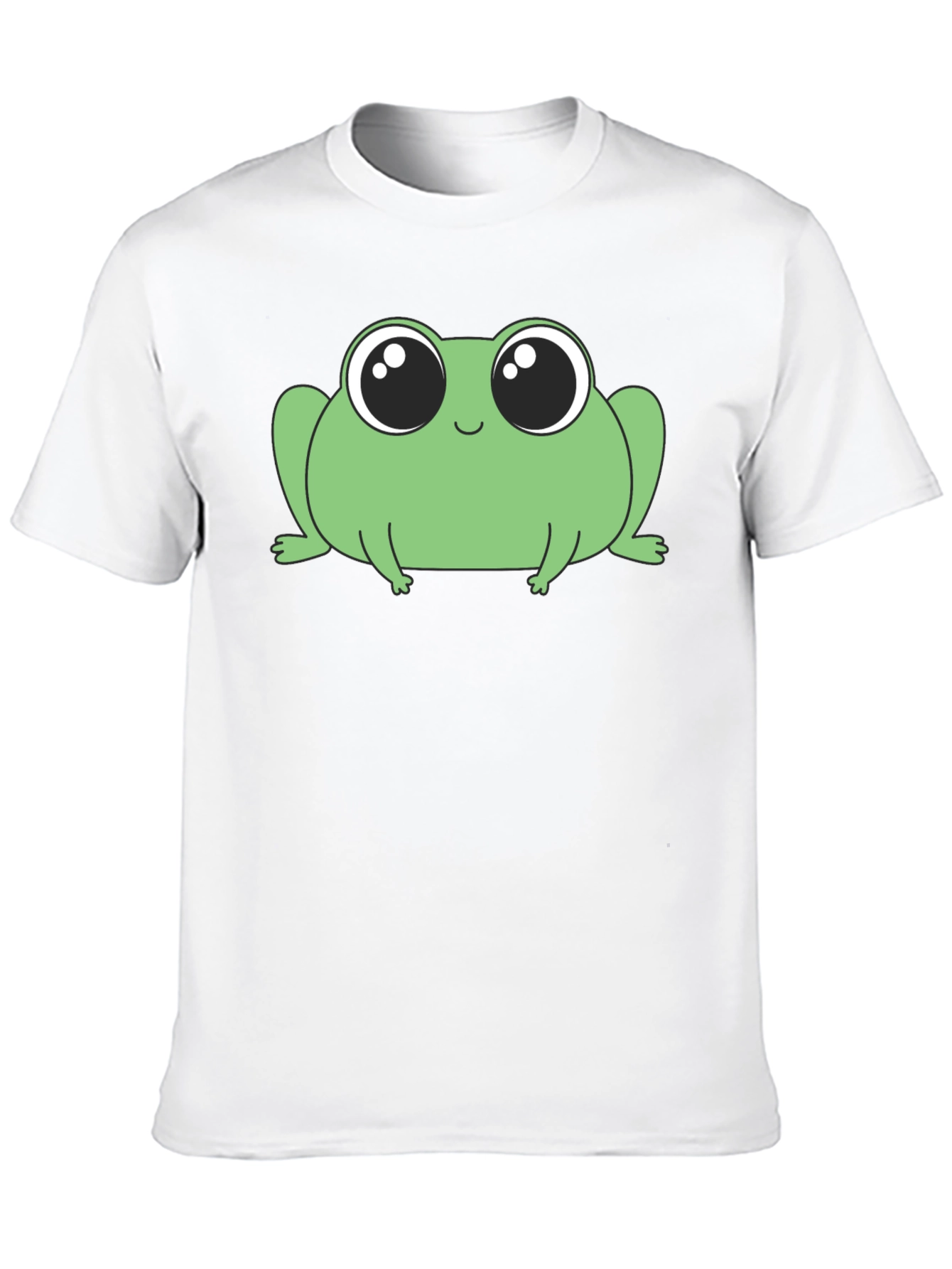 Black Cute Frog Graphic T-Shirt - Soft Cotton Blend view 10