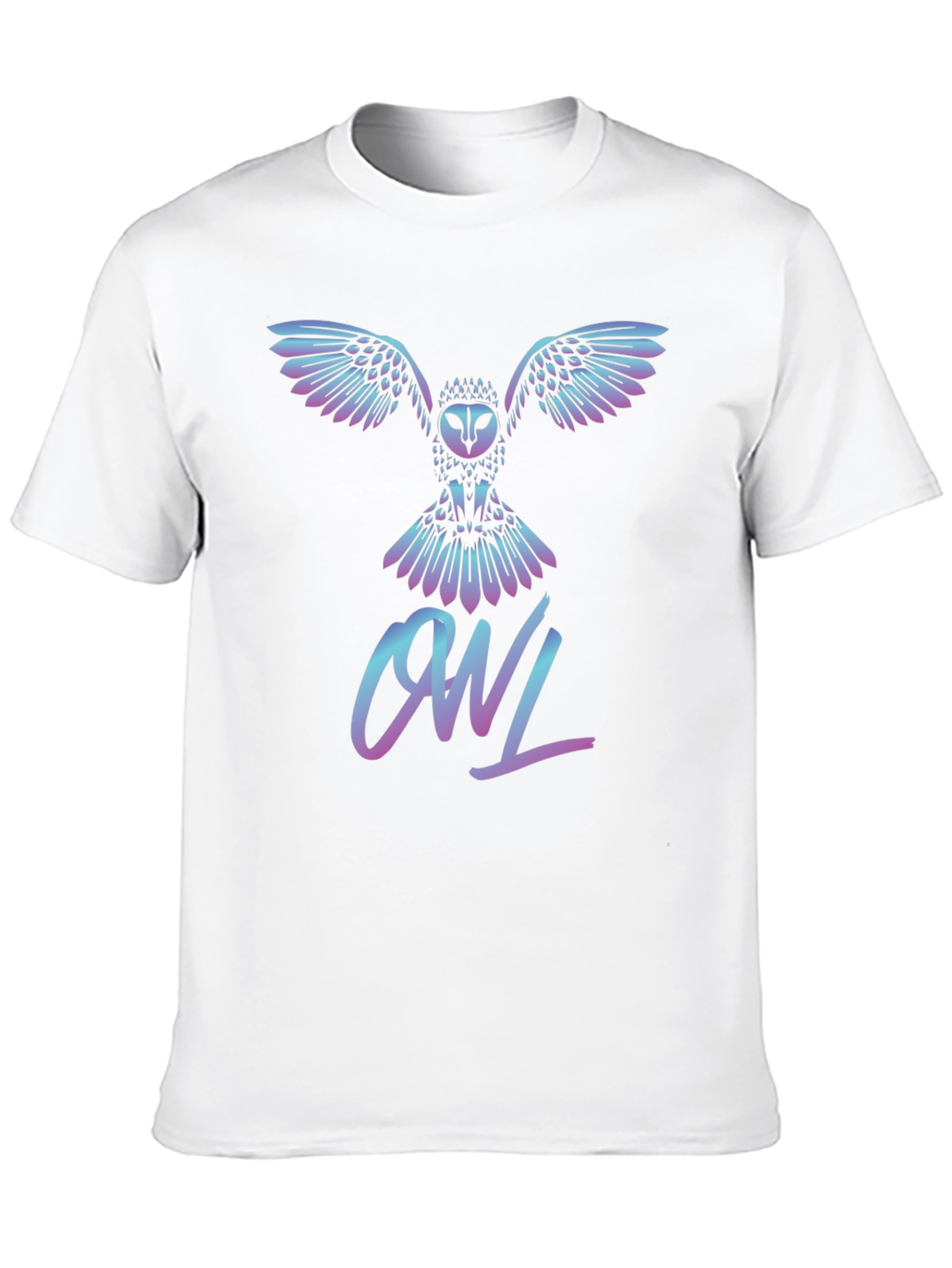 Black Owl Graphic T-Shirt - Stylish Crew Neck Tee view 10