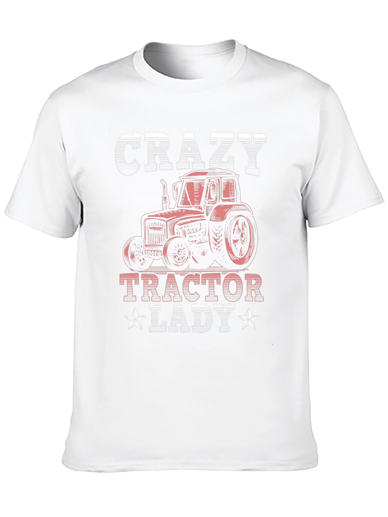 Black Crazy Tractor Lady Graphic Tee - Farm Life T-Shirt view 10