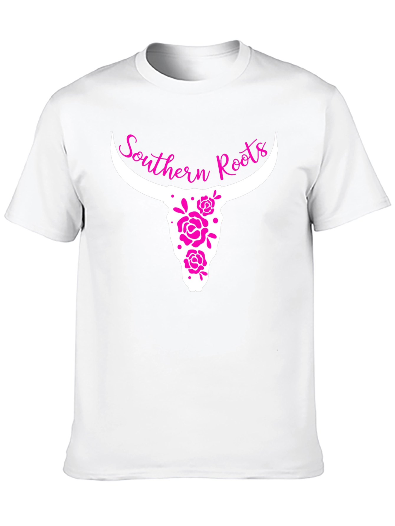 Black Southern Roots Bull Skull Graphic Tee view 10