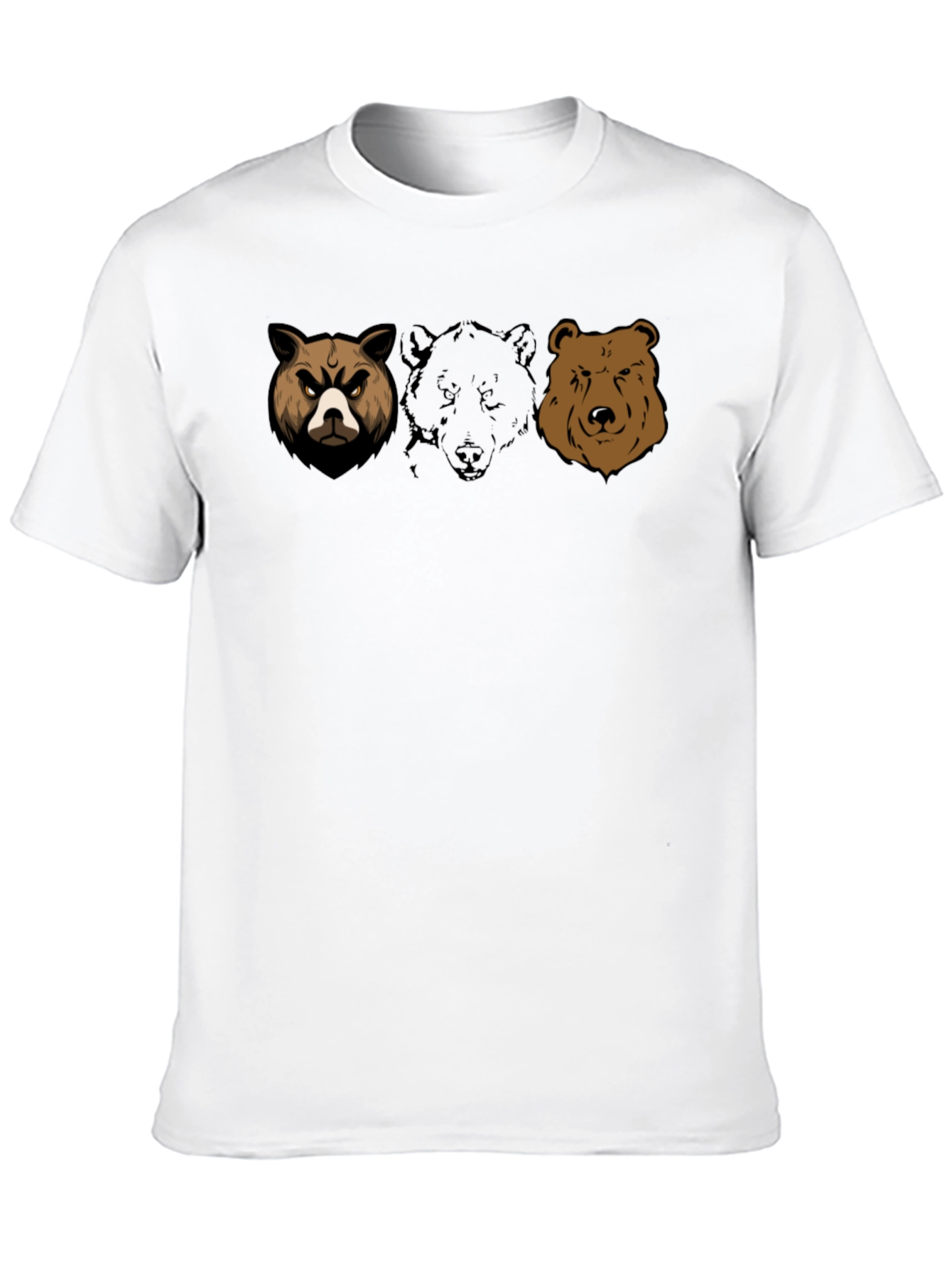 Black Bear Trio Graphic T-Shirt - Black Cotton Tee view 10