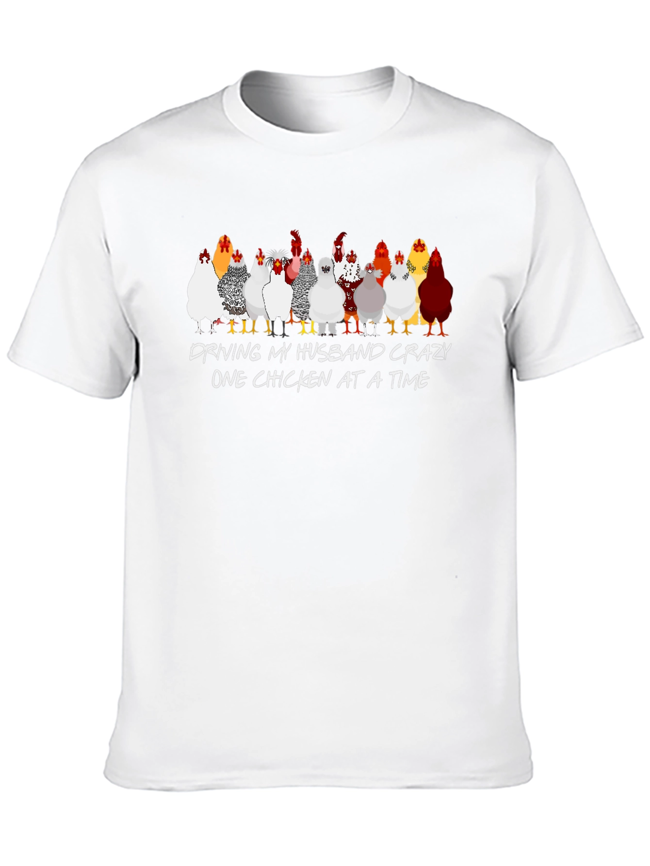 Black Crazy Chicken Lady T-Shirt view 10