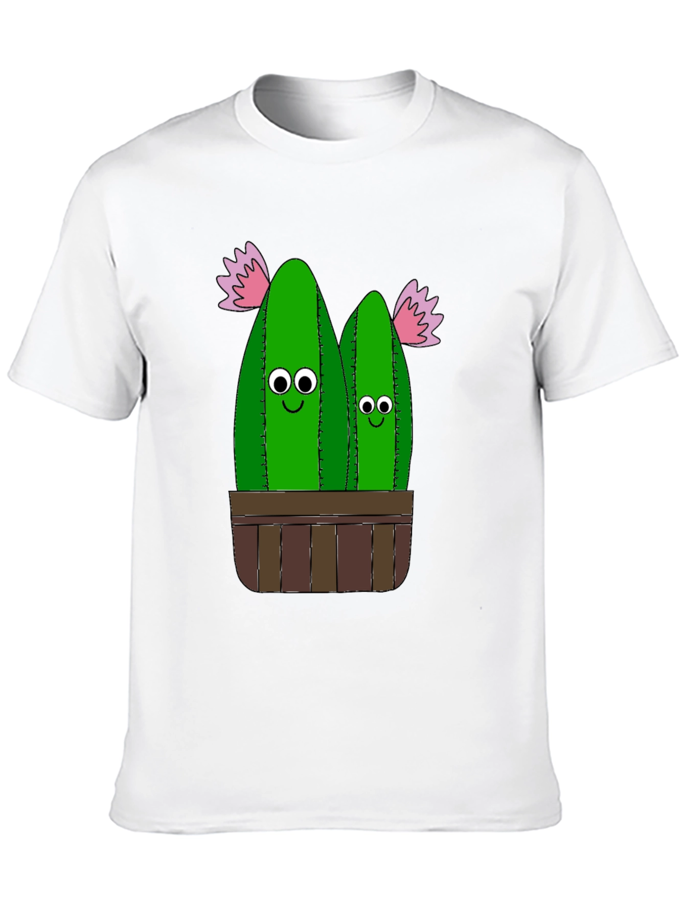 Black Funny Cactus Plant Graphic T-Shirt view 10