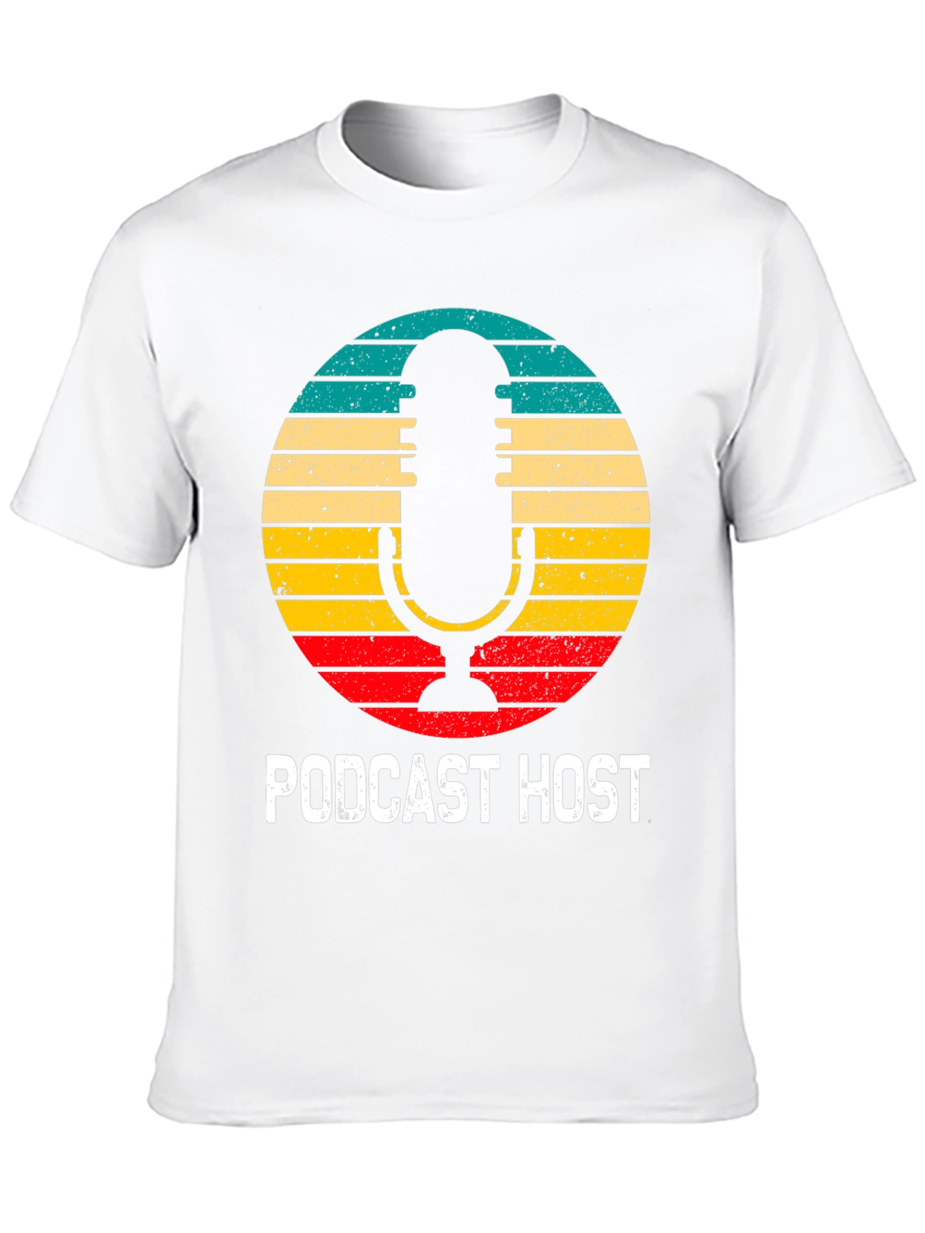 Black Podcast Host Retro T-Shirt view 10