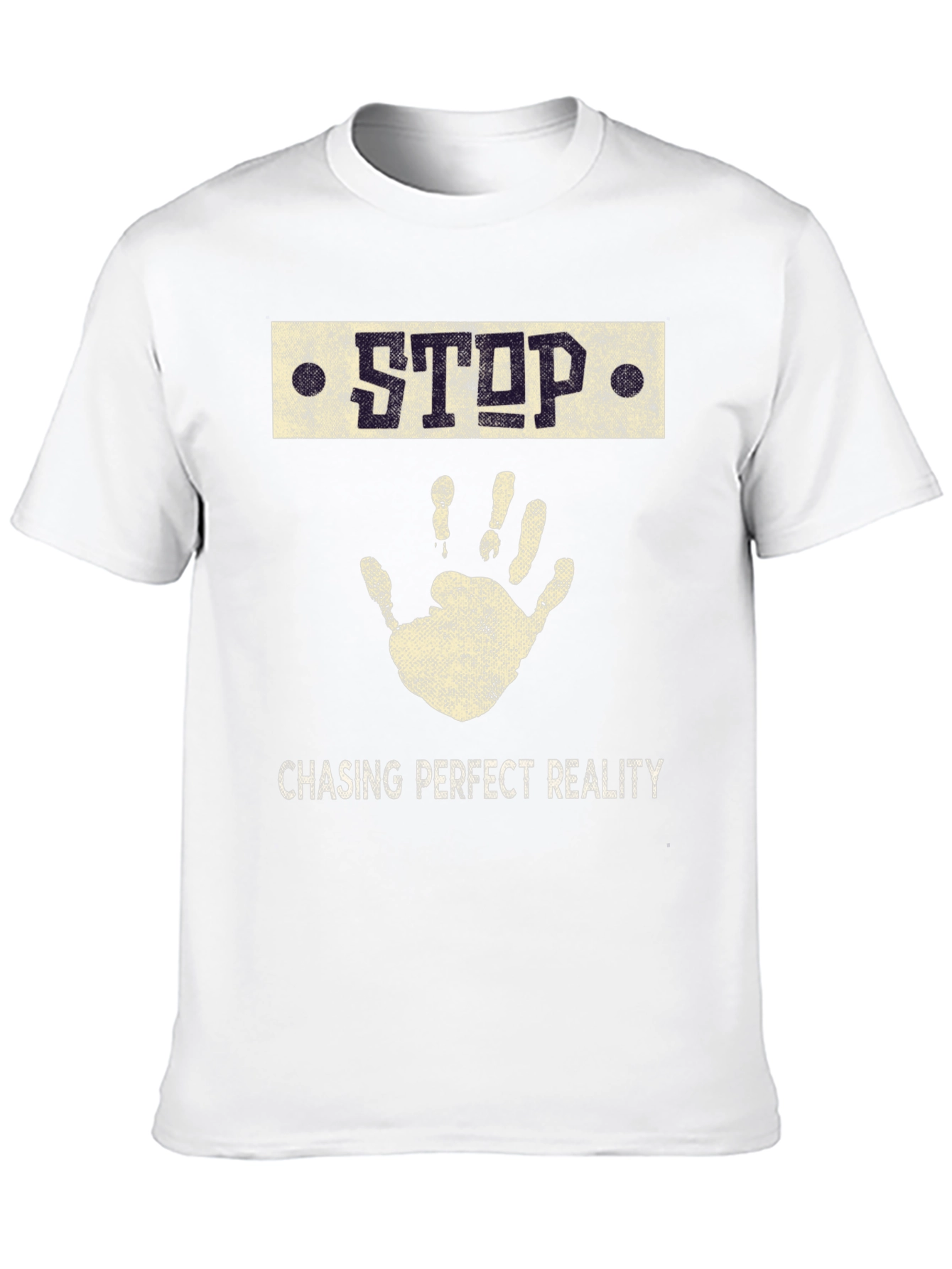 Black Stop Chasing Reality Graphic Tee view 10