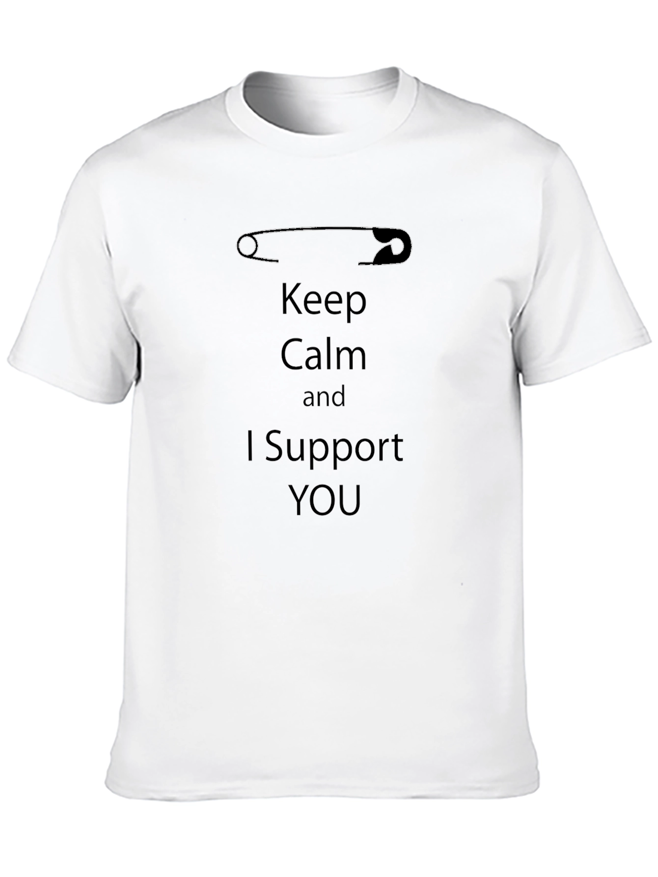 Black Keep Calm and Support T-Shirt view 10