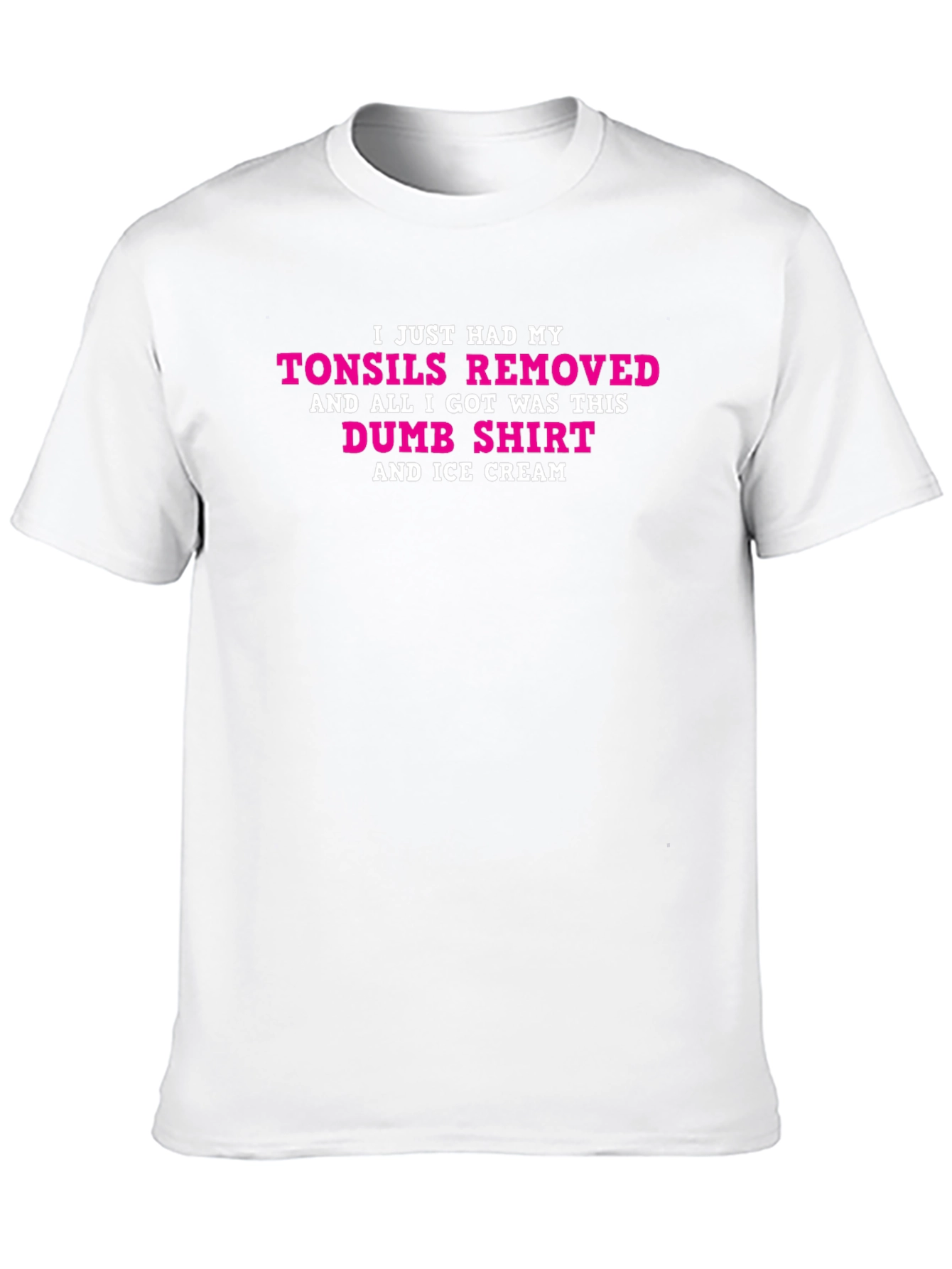 Black Tonsils Removed Funny Graphic T-Shirt view 10