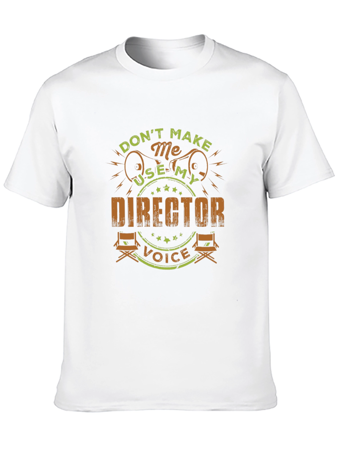 Black Director Voice T-Shirt - Funny Film Crew Gift view 10