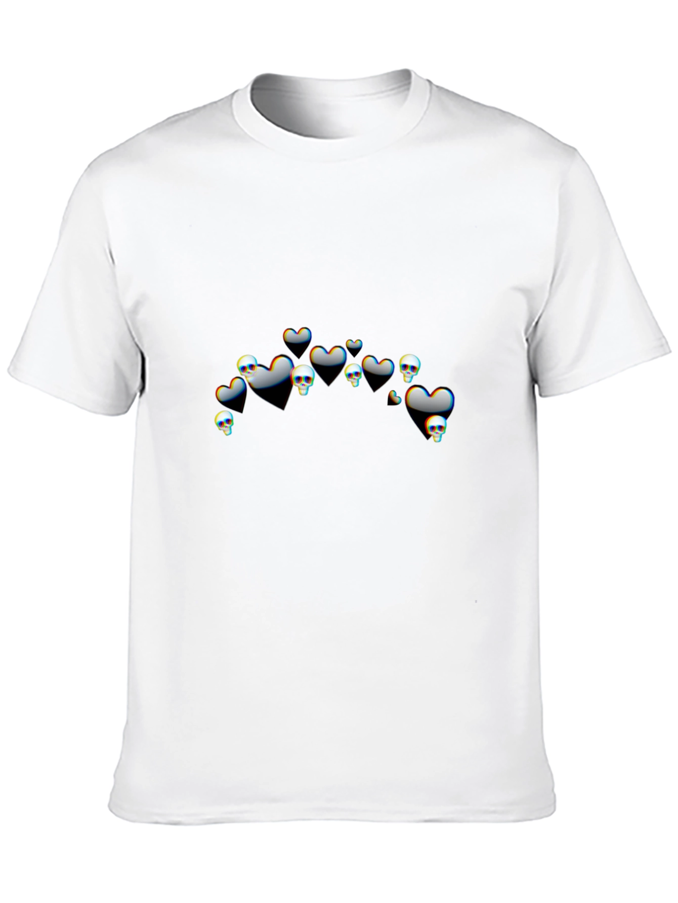 Black Skull Cloud Graphic Tee - Men's Black T-Shirt view 10