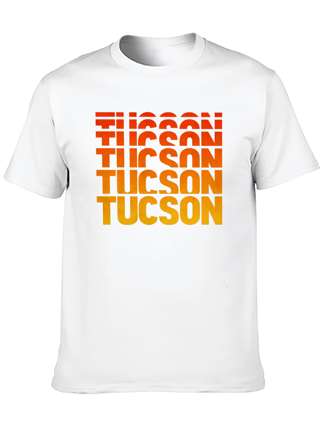 Black Tucson Gradient Text Graphic Tee - Retro Style view 10