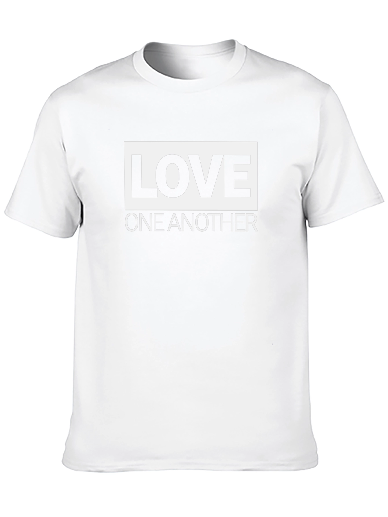 Black Love One Another T-Shirt - Black Graphic Tee view 10