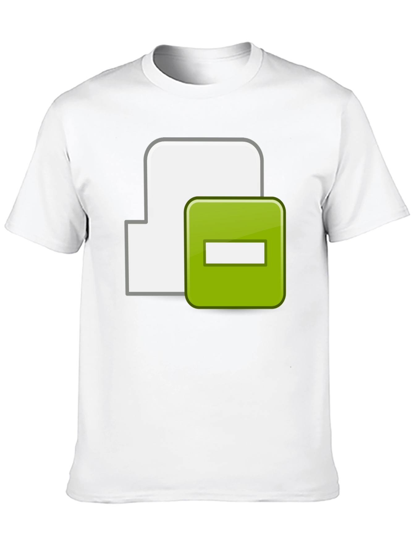 Black Black T-Shirt with Minus Sign Icon view 10