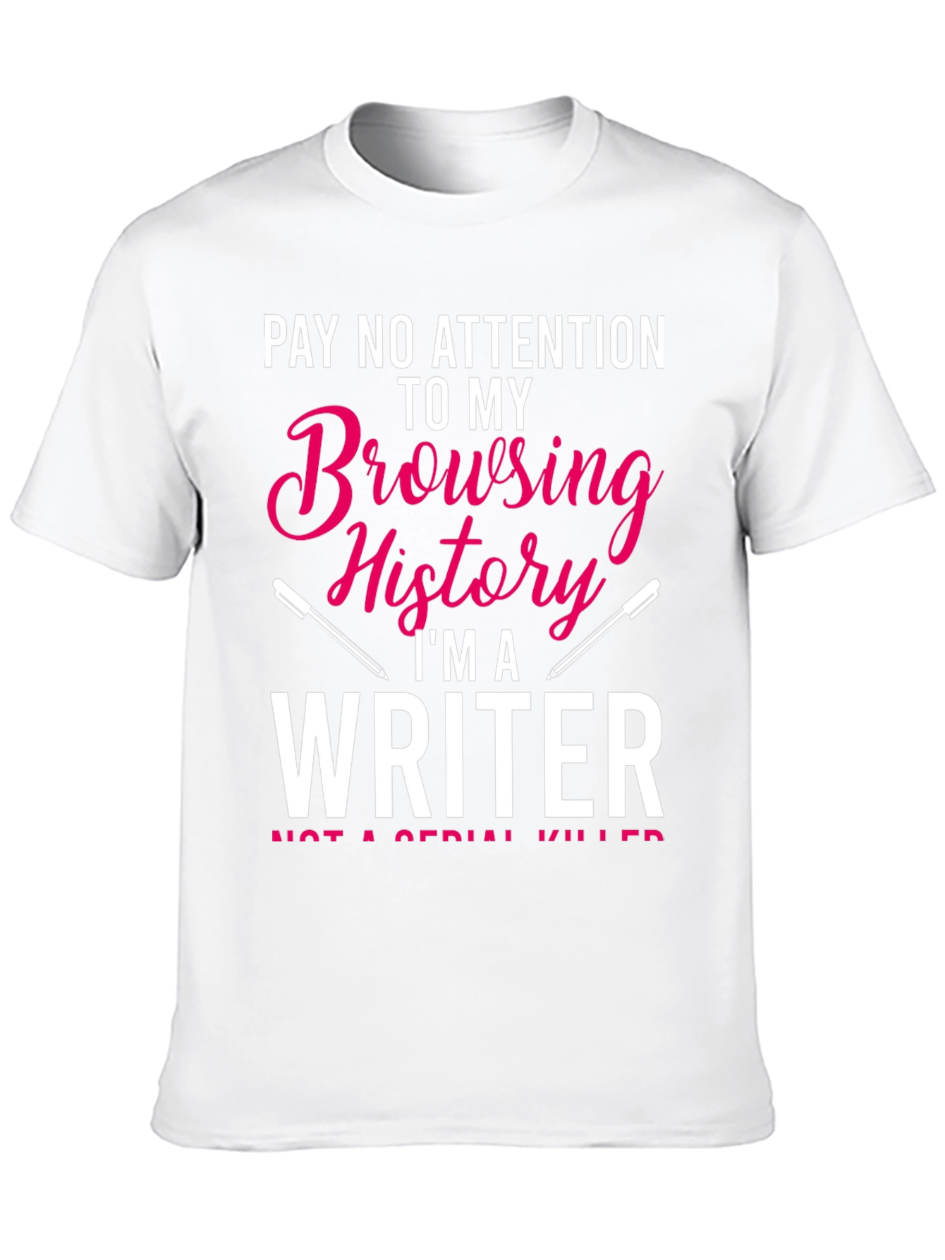 Black Writer Browsing History Graphic Tee view 10