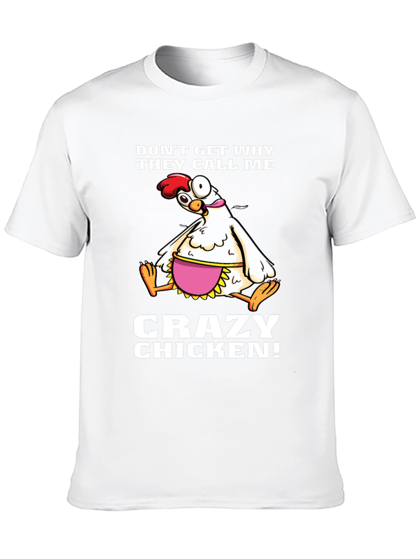 Black Crazy Chicken Graphic T-Shirt view 10