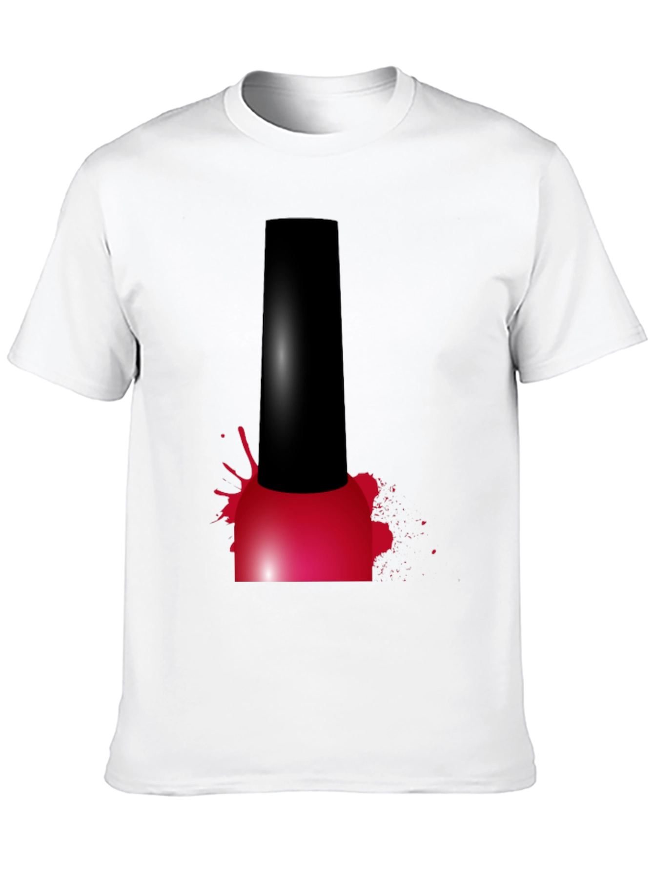 Black Nail Polish Splatter Graphic T-Shirt view 10