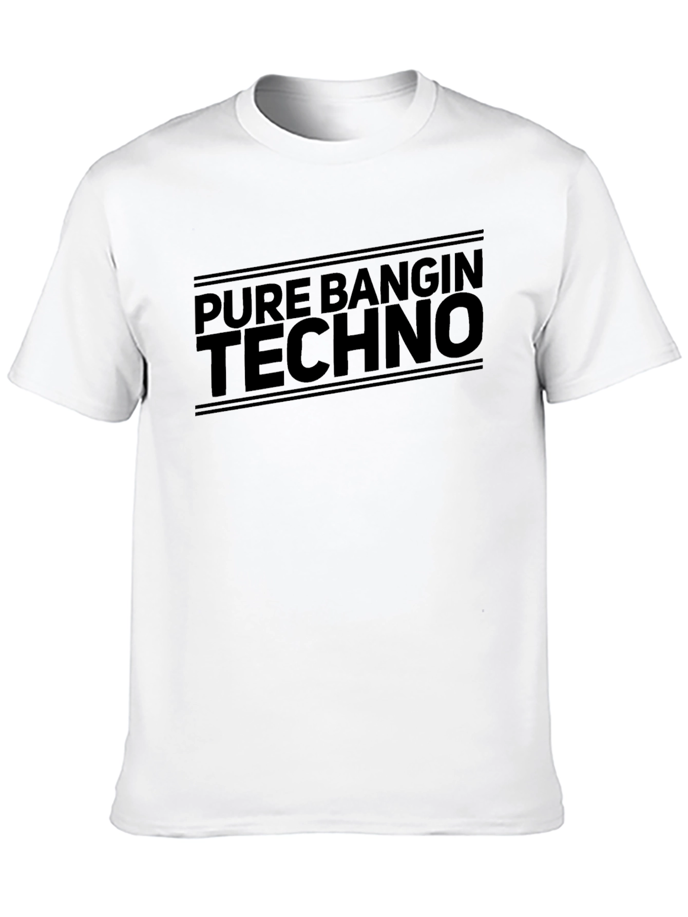 Black Pure Bangin Techno Graphic Tee - Black view 10