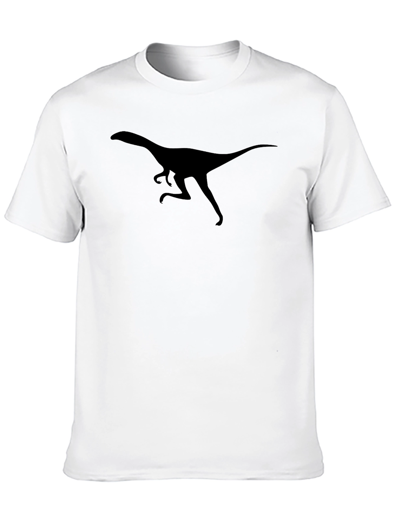 Black Dino Silhouette T-Shirt - Black Graphic Tee view 10