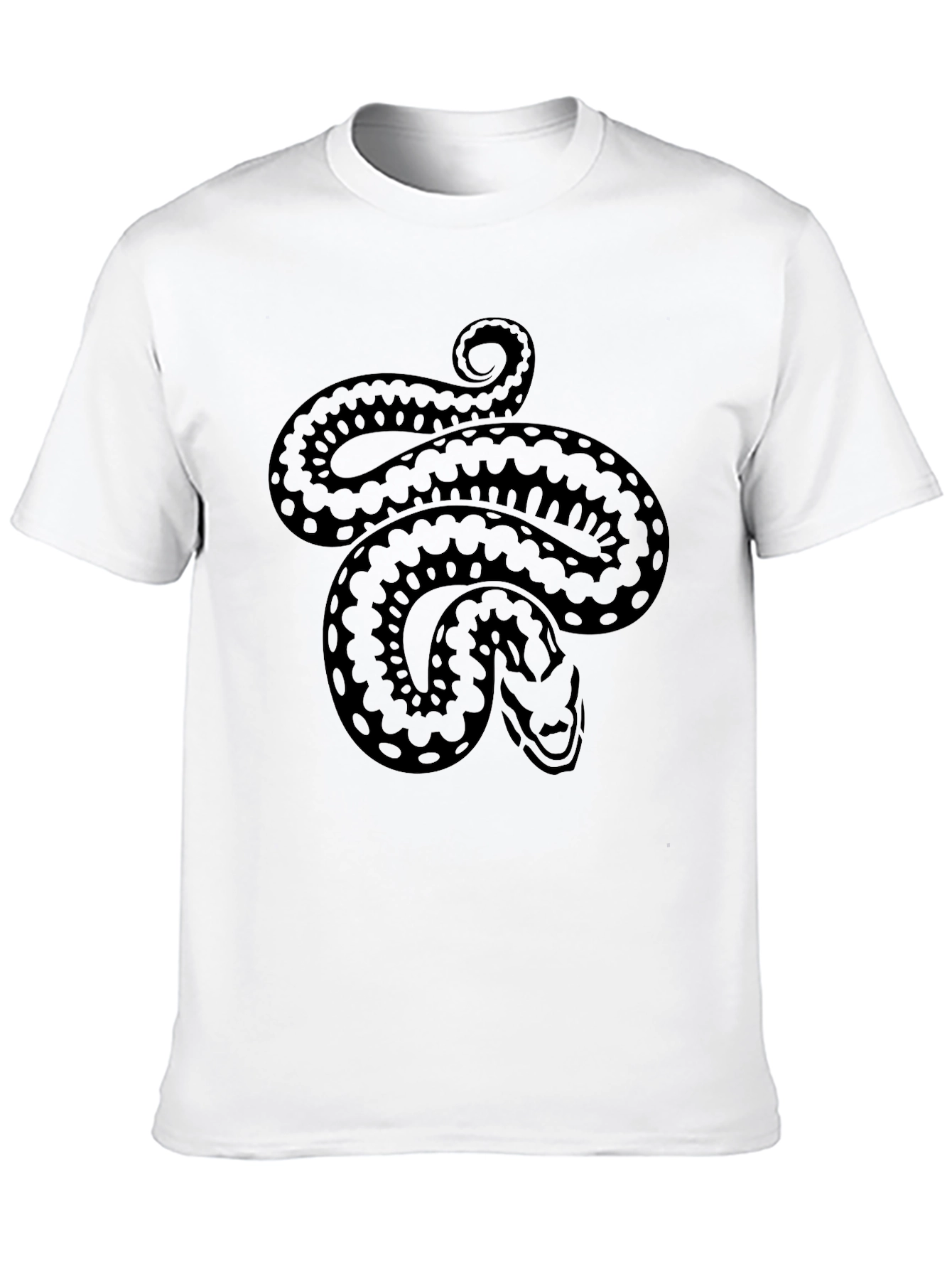 Black Snake Graphic Tee - Black Cotton Comfort view 10