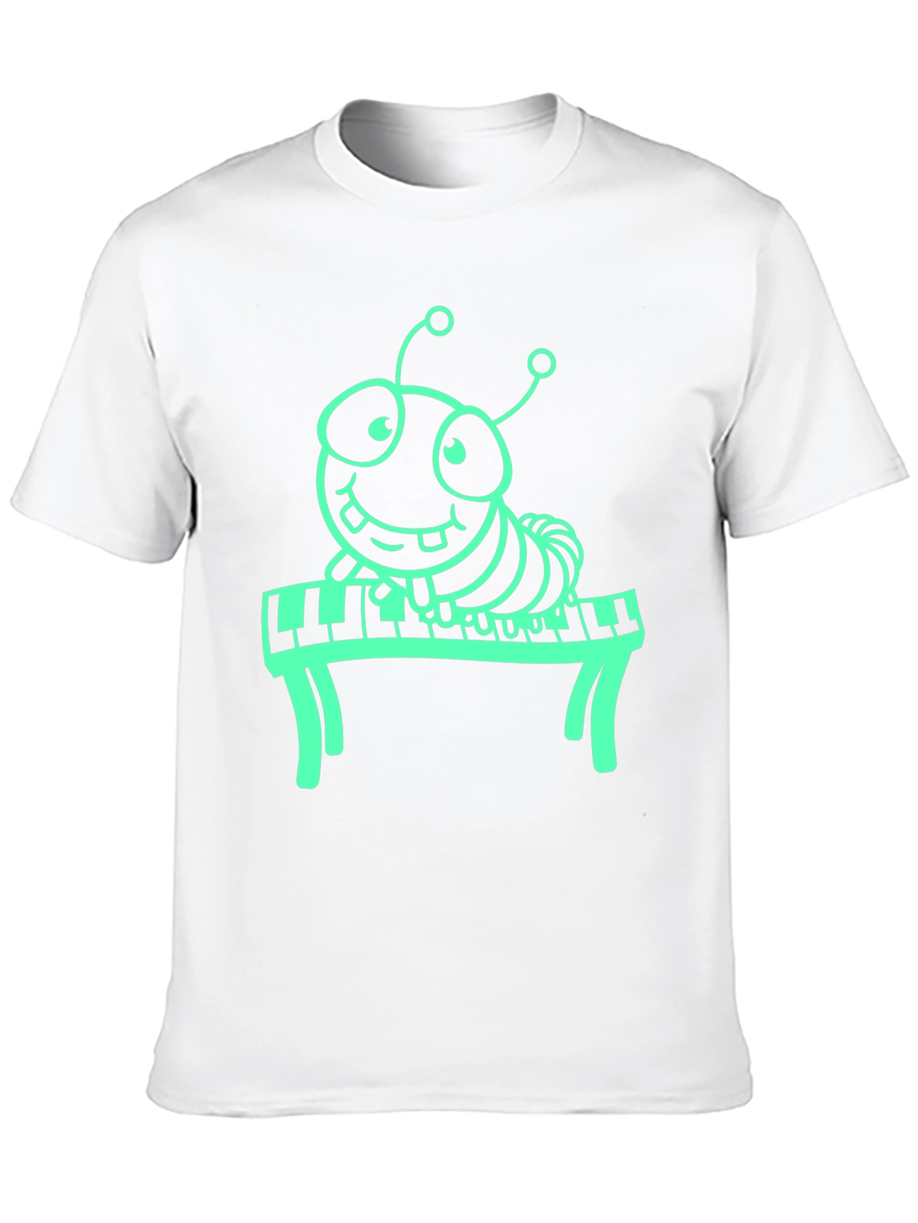 Black Piano Bug Black Tee view 10