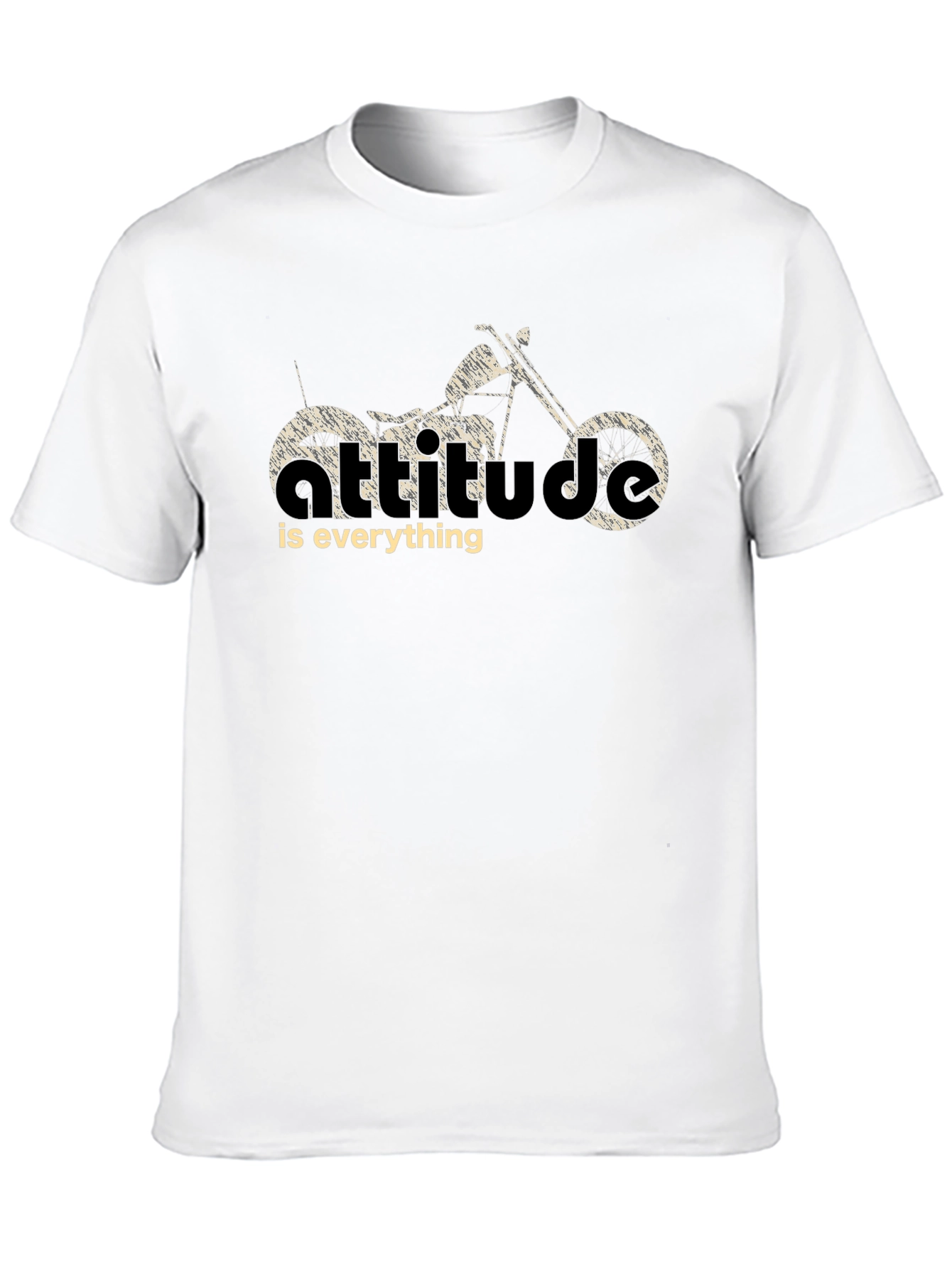 Black Attitude is Everything Motorcycle T-Shirt view 10