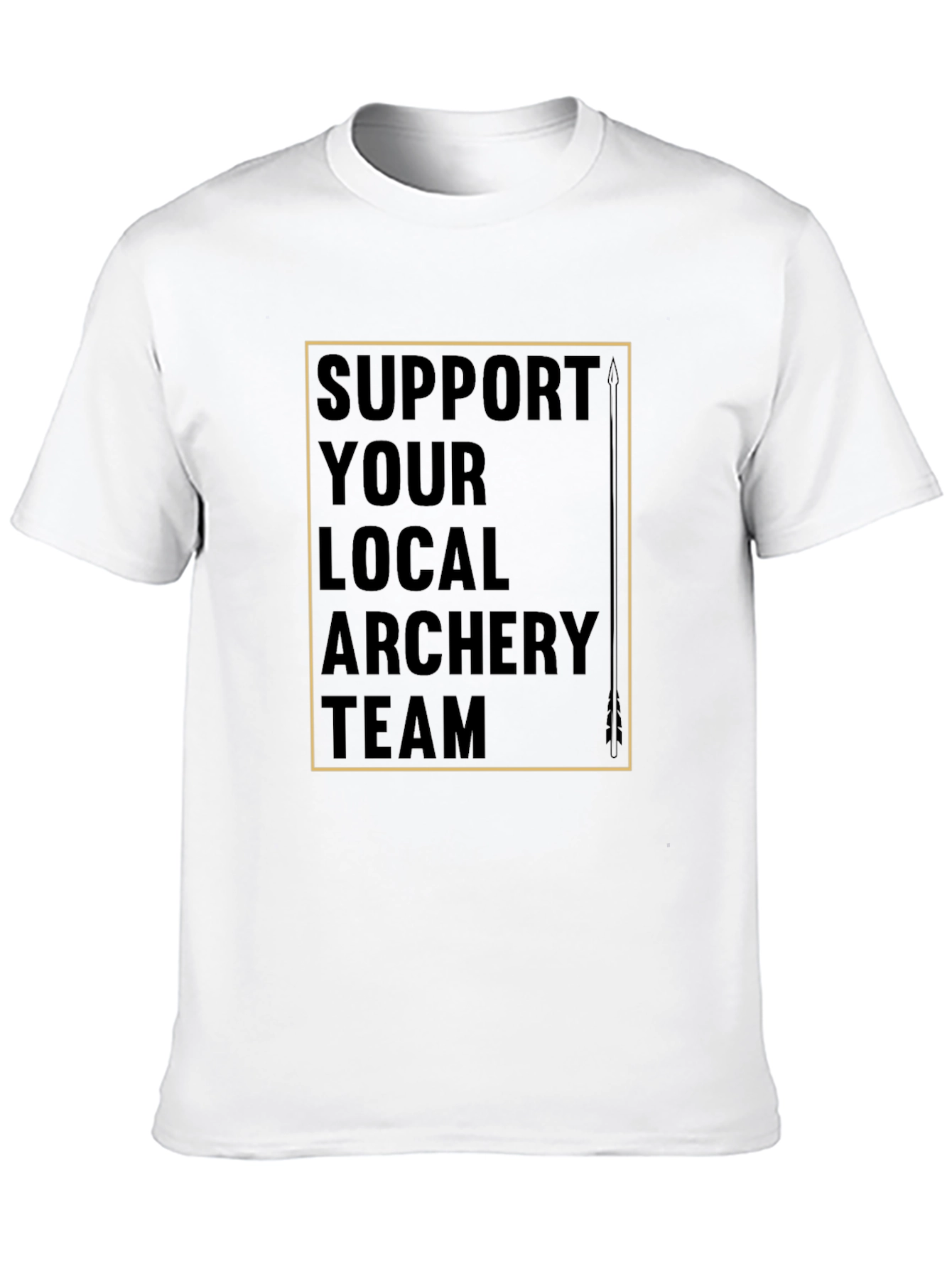 Black Archery Team Support T-Shirt view 10