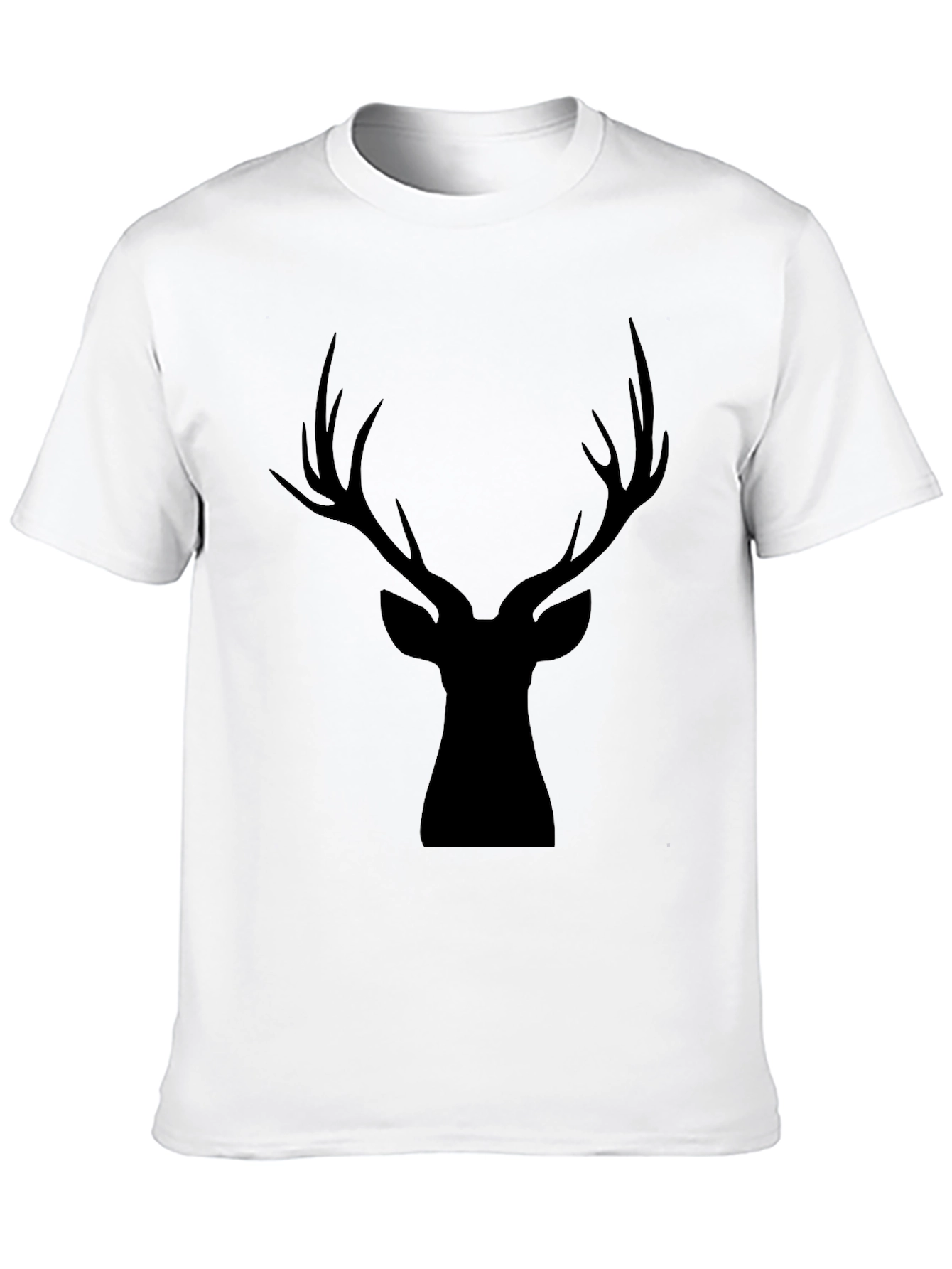 Black Black Deer Silhouette Graphic Tee view 10