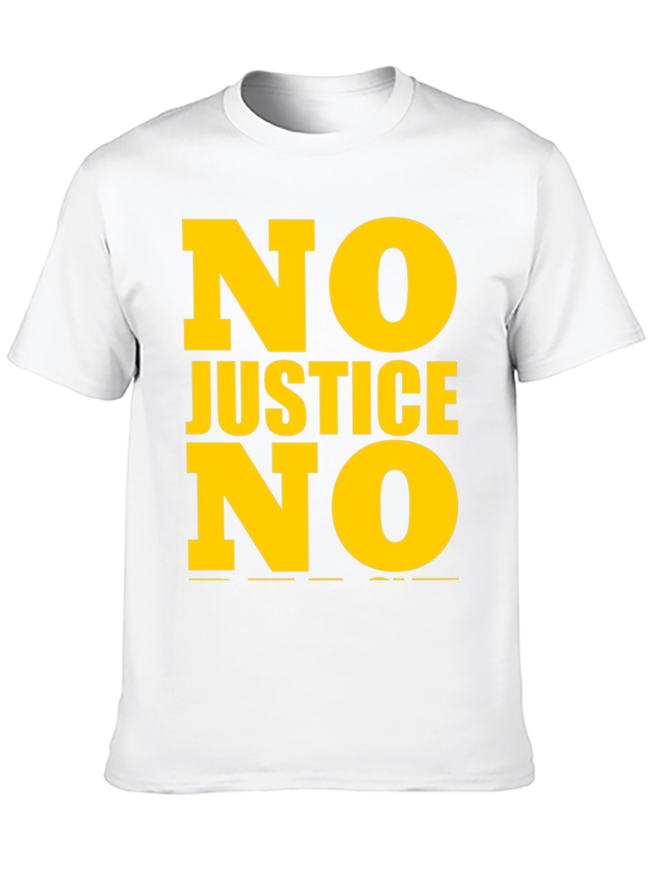 Black No Justice No Peace Graphic Tee view 10