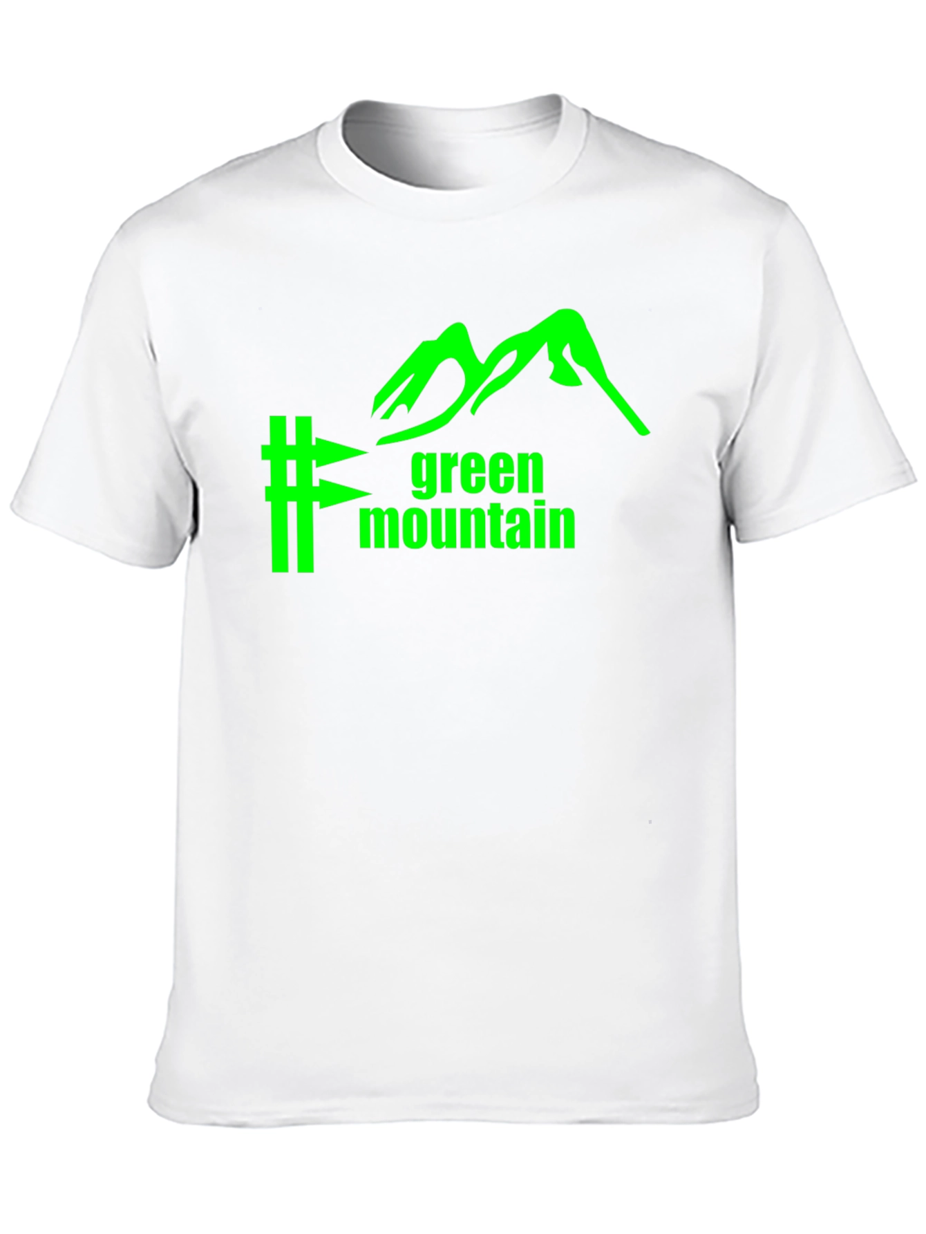 Black Green Mountain Graphic Tee - Black Cotton Blend view 10