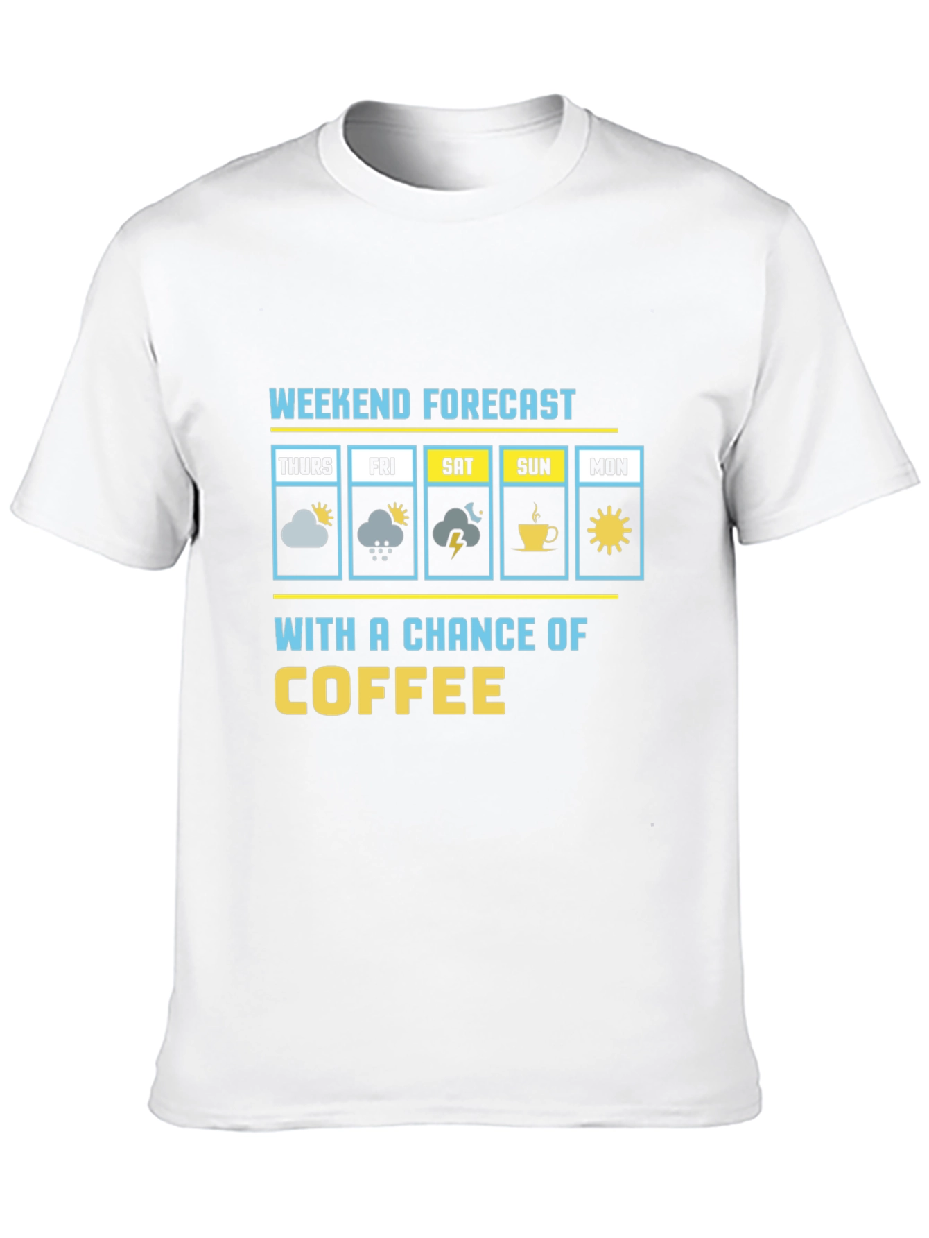Black Weekend Forecast Coffee T-Shirt view 10