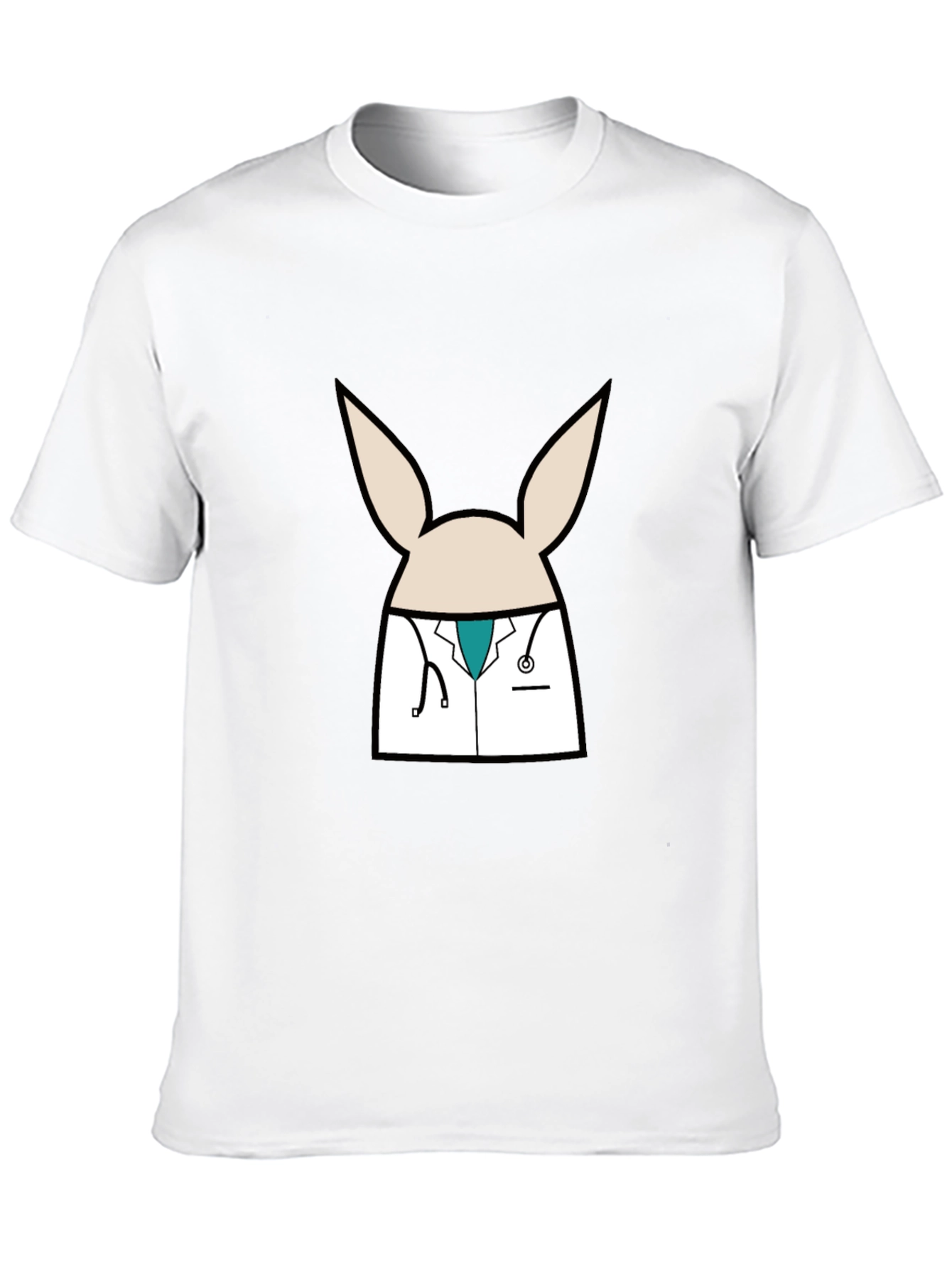 Black Doctor Bunny Black T-Shirt view 10