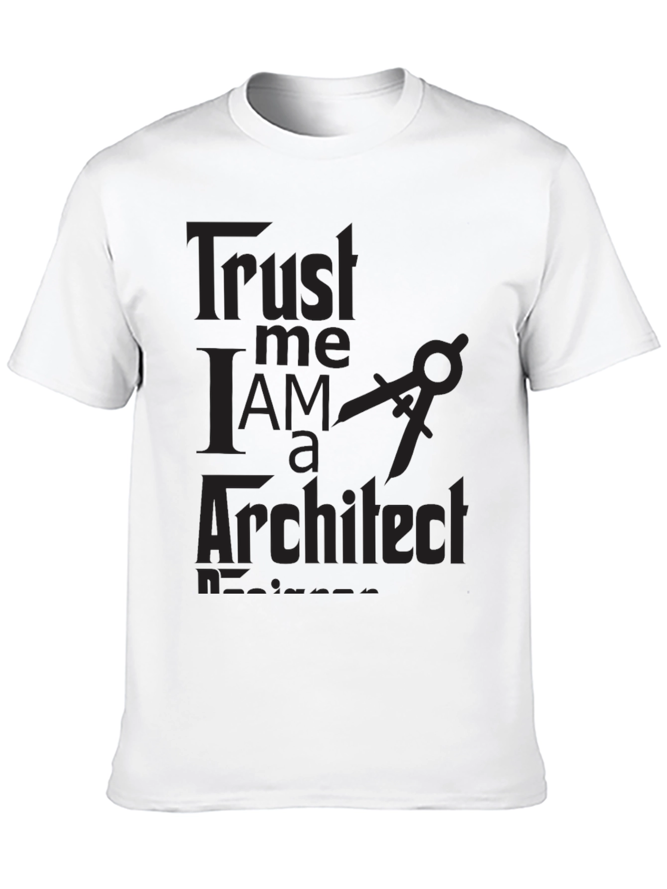 Black Trust Me I'm an Architect Black T-Shirt view 10