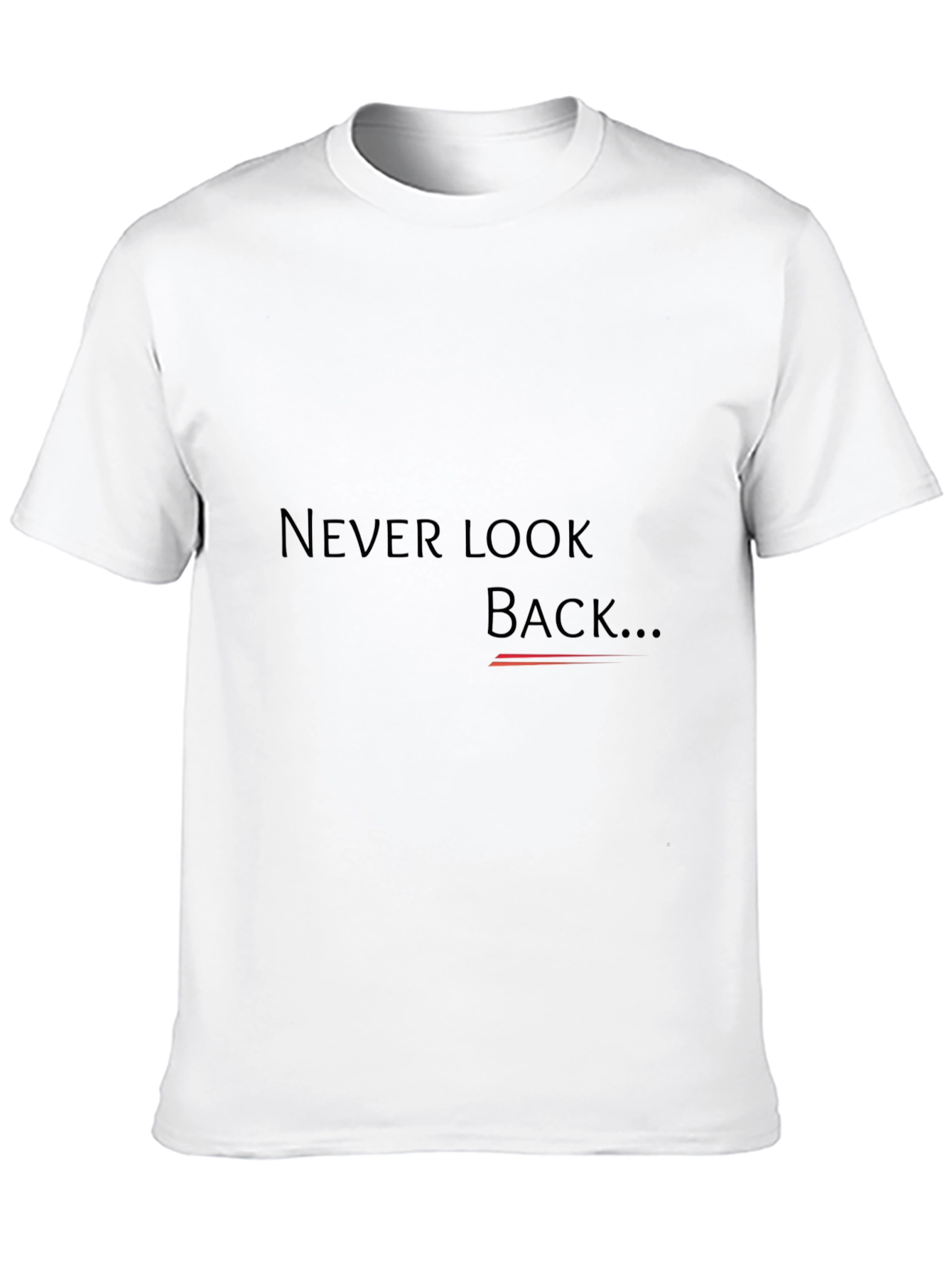 Black Never Look Back Graphic T-Shirt - Black view 10